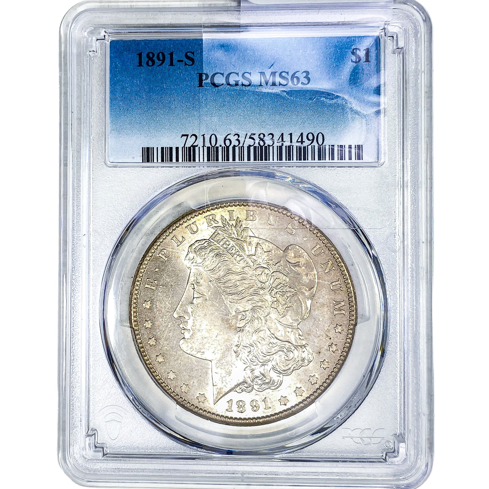 1891-S Morgan Silver Dollar PCGS MS63: 1891-S Morgan Silver Dollar PCGS MS63