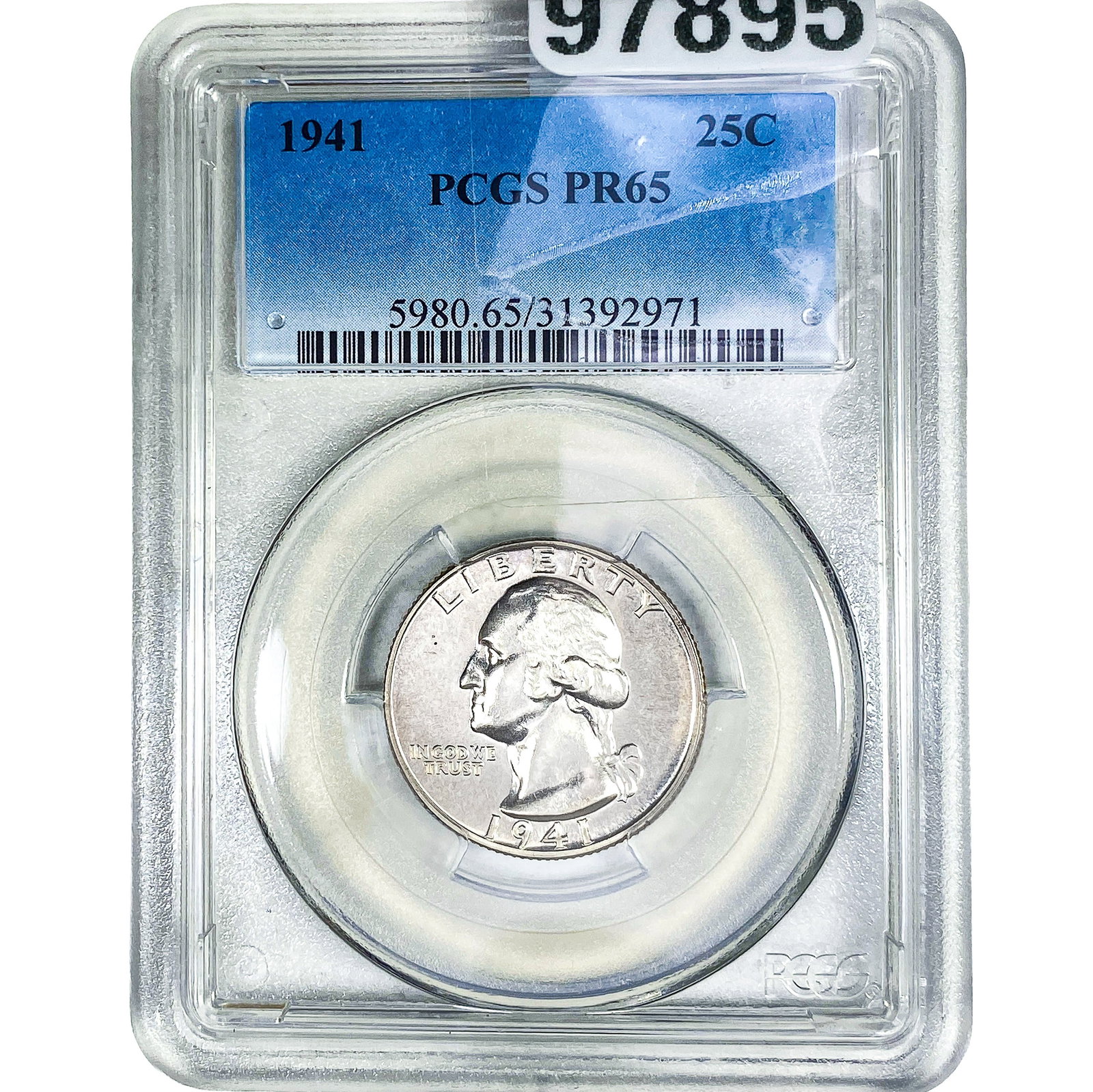 1941 Washington Silver Quarter PCGS PR65 (1 of 2)