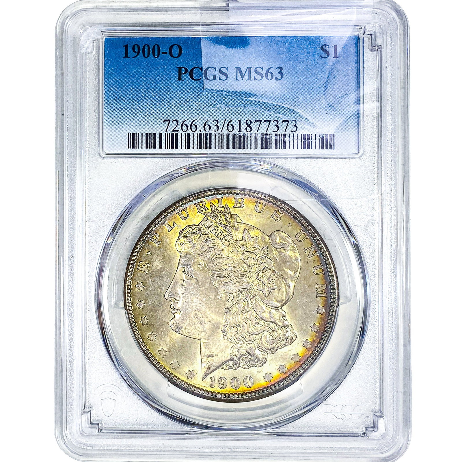 1900-O Morgan Silver Dollar PCGS MS63: 1900-O Morgan Silver Dollar PCGS MS63