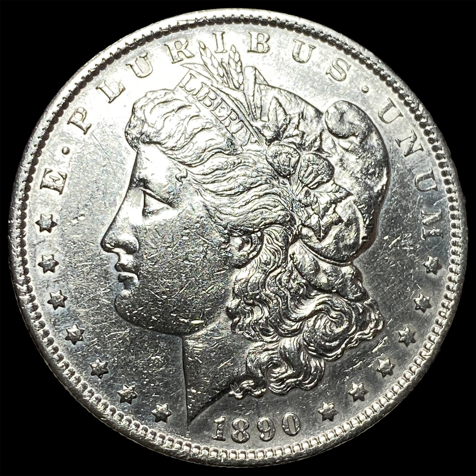1890-S Silver Morgan Dollar CHOICE AU: 1890-S Silver Morgan Dollar CHOICE AU