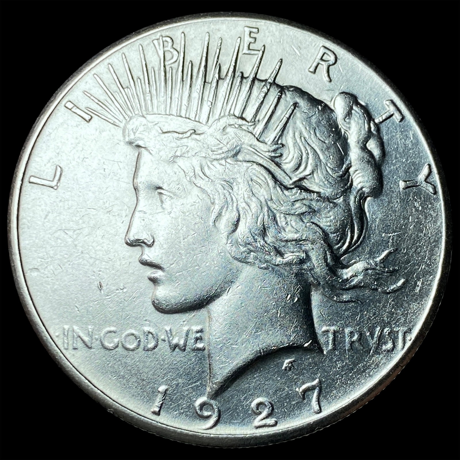 1927 Silver Peace Dollar CHOICE AU (1 of 2)