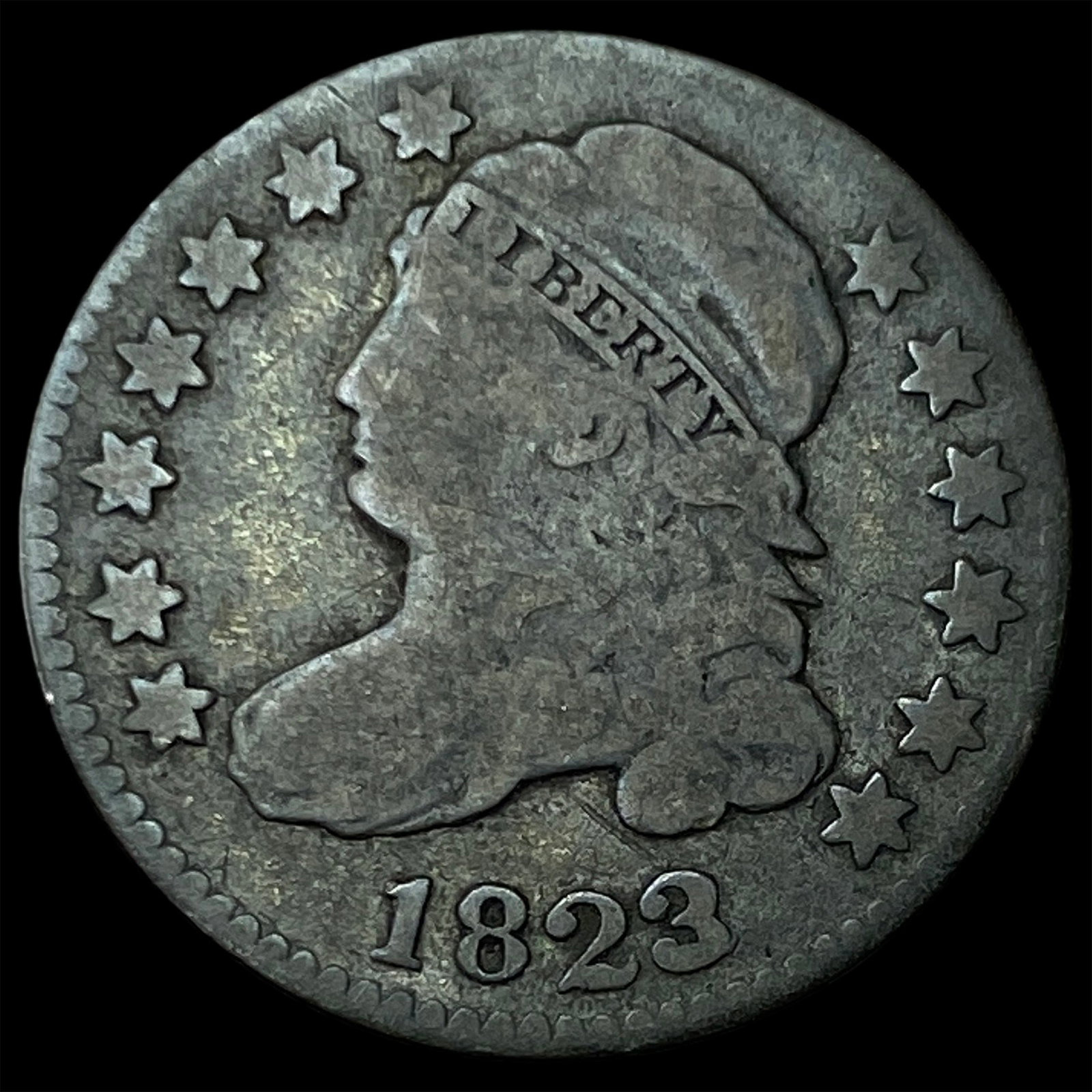 1823 Capped Bust Dime LIGHTLY CIRCULATED: 1823 Capped Bust Dime LIGHTLY CIRCULATED