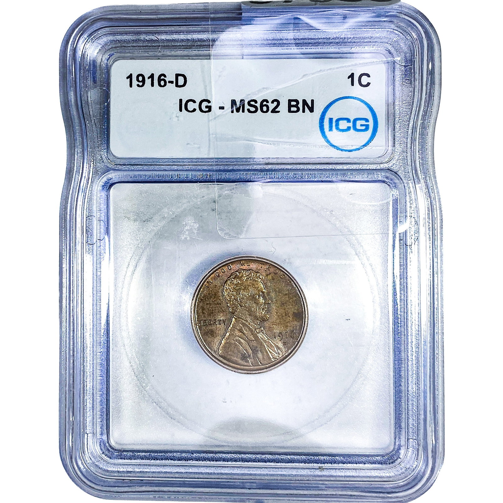 1916-D Wheat Cent ICG MS62 BN (1 of 2)