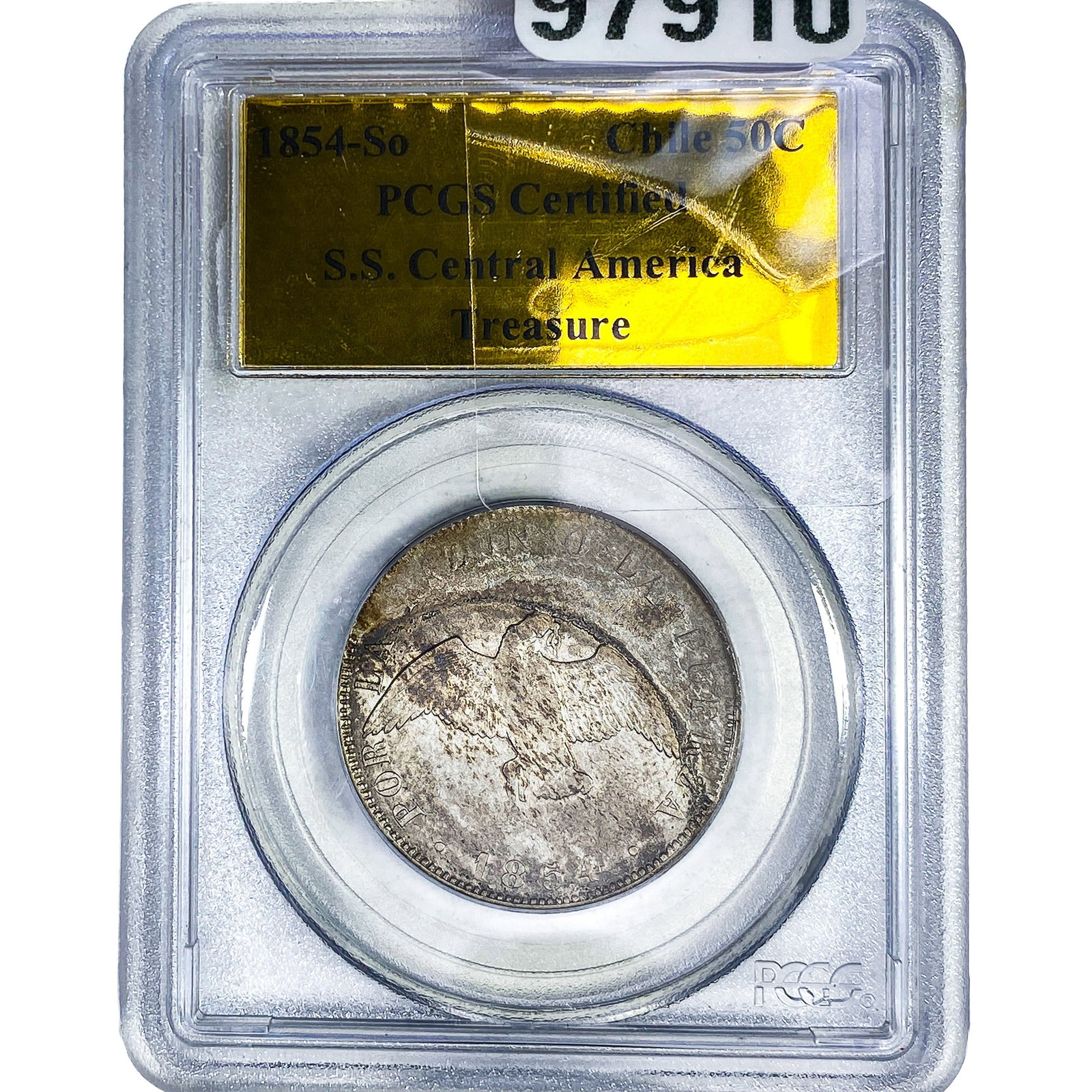 1854-So Chile 50C PCGS (1 of 2)