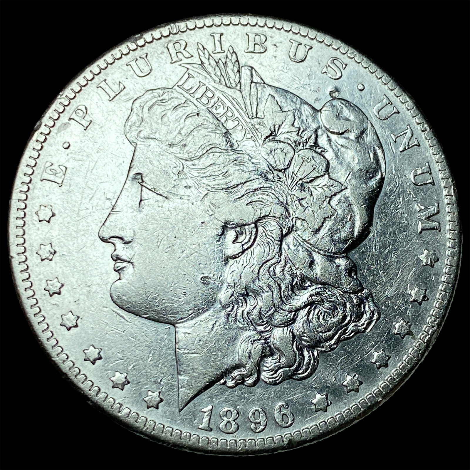 1896-S Silver Morgan Dollar NEARLY UNCIRCULATED: 1896-S Silver Morgan Dollar NEARLY UNCIRCULATED