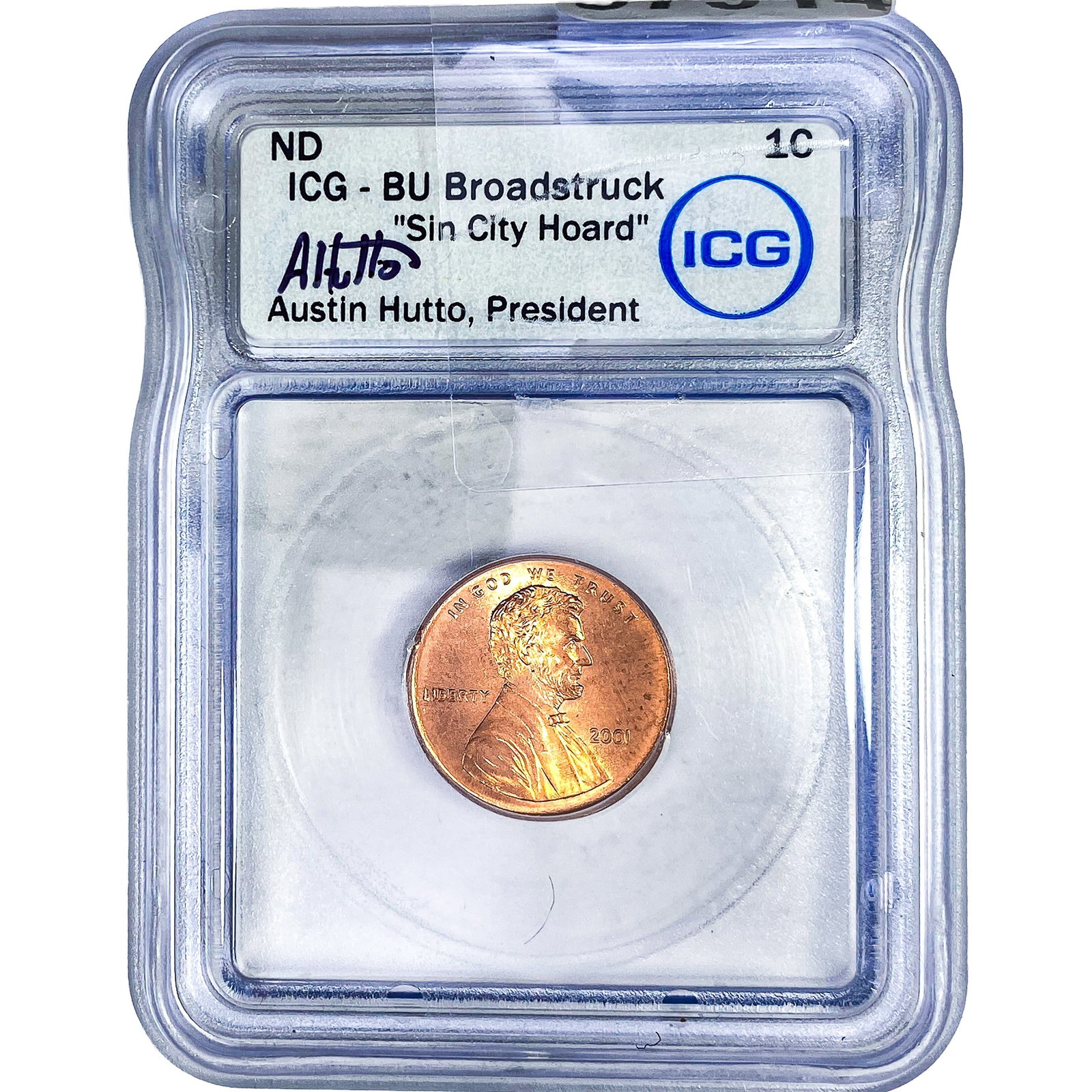 ND Wheat Cent ICG BU "Sin City Hoard" (1 of 2)