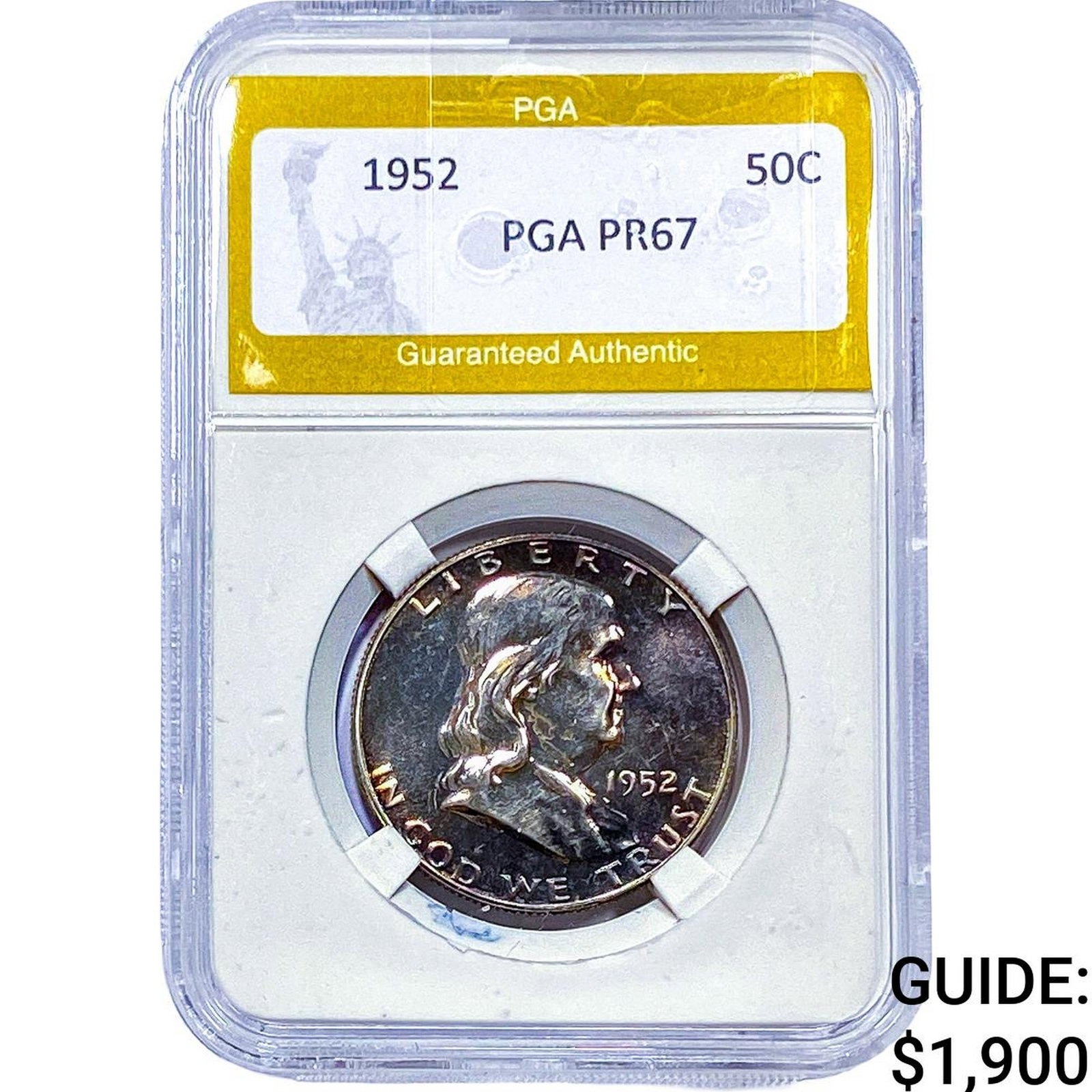 1952 Franklin Half Dollar PGA PR67: 1952 Franklin Half Dollar PGA PR67