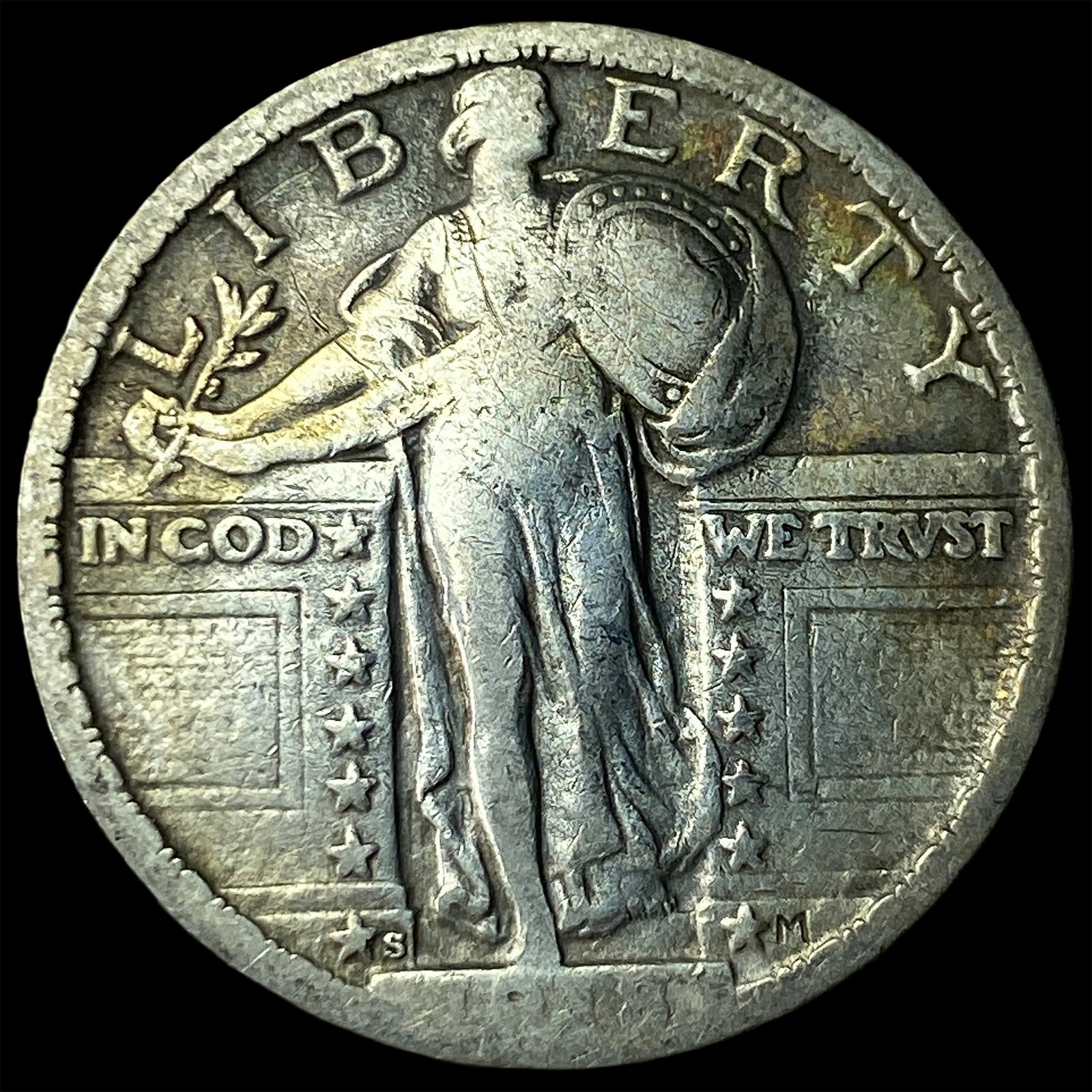 1928-S Silver Standing Liberty Quarter LIGHTLY CIRCULATED: 1928-S Silver Standing Liberty Quarter LIGHTLY CIRCULATED