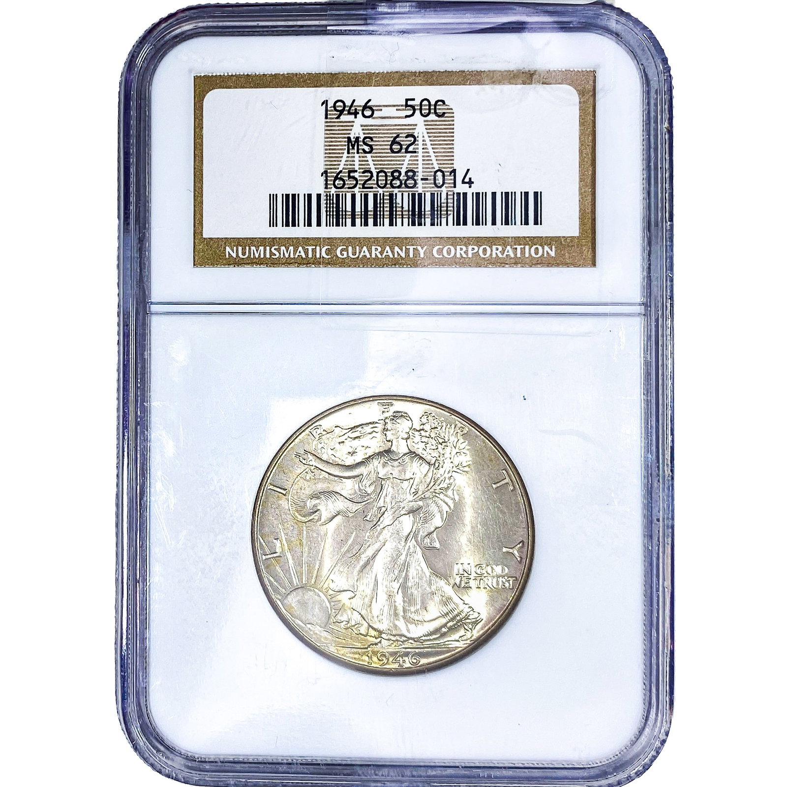 1946 Walking Liberty Half Dollar NGC MS62 (1 of 2)