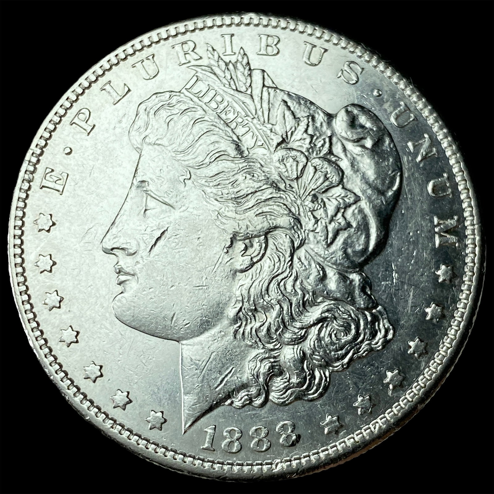 1888-S Silver Morgan Dollar CHOICE AU: 1888-S Silver Morgan Dollar CHOICE AU