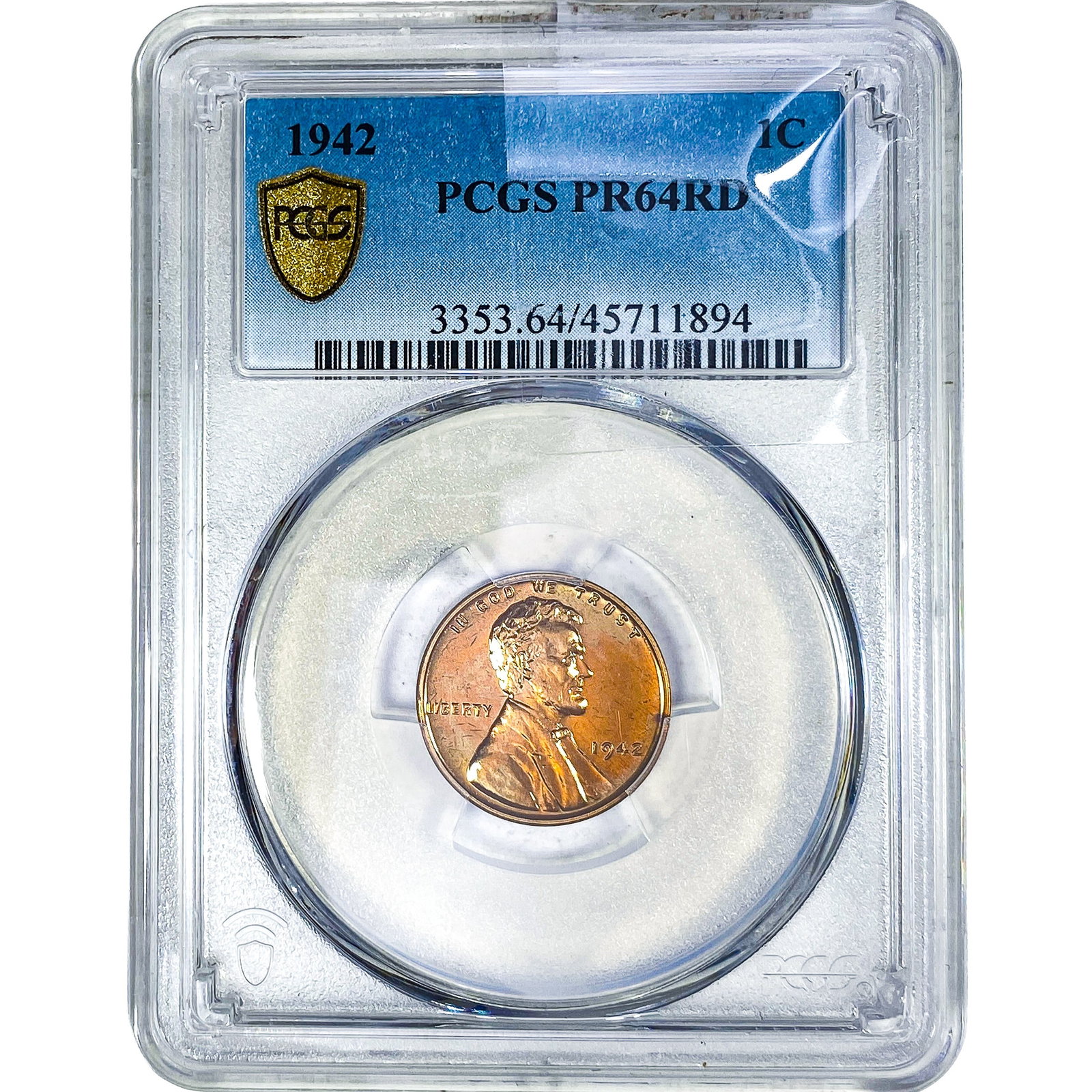 1942 Wheat Cent PCGS PR64 RD (1 of 2)