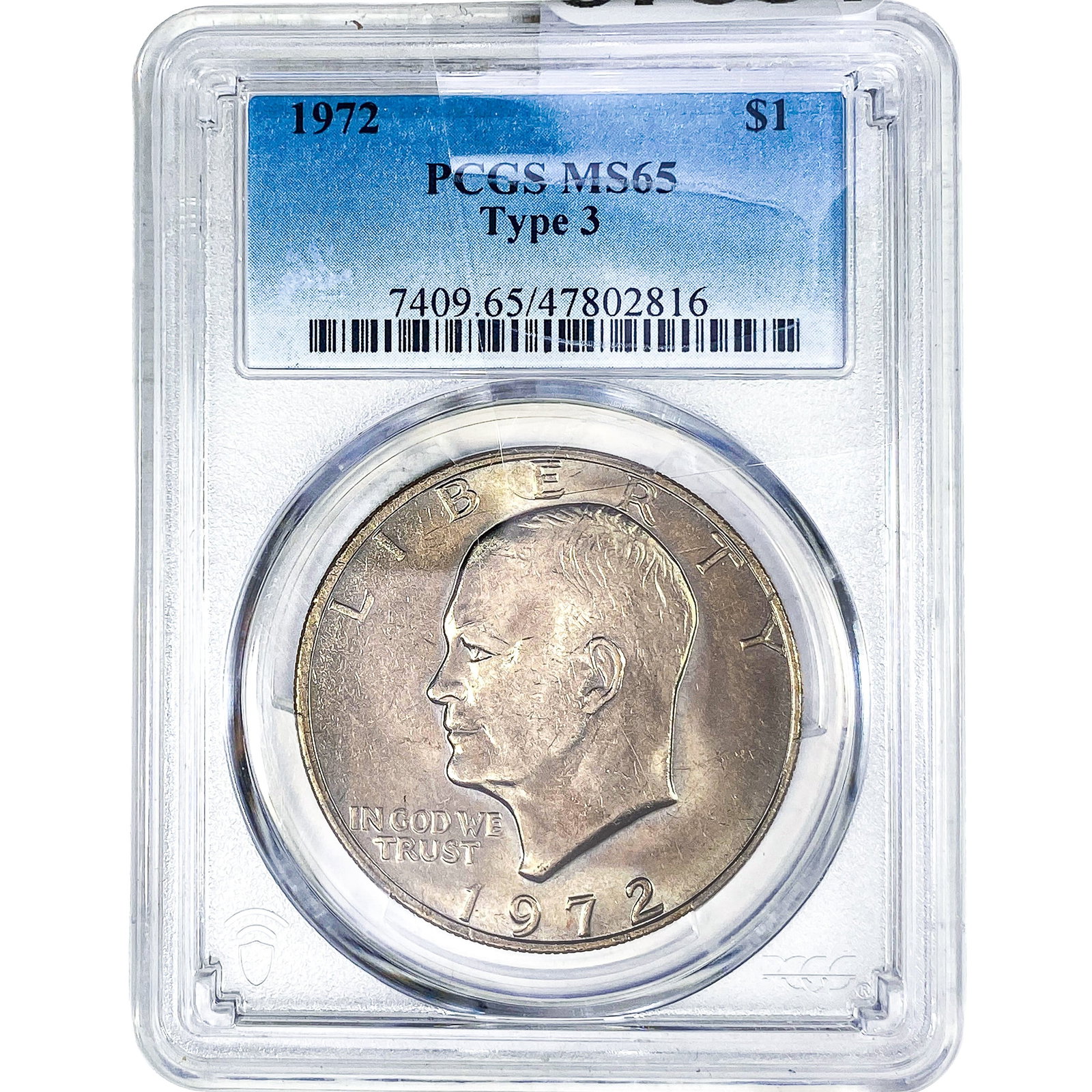 1972 Eisenhower Dollar PCGS MS65 Type 3 (1 of 2)