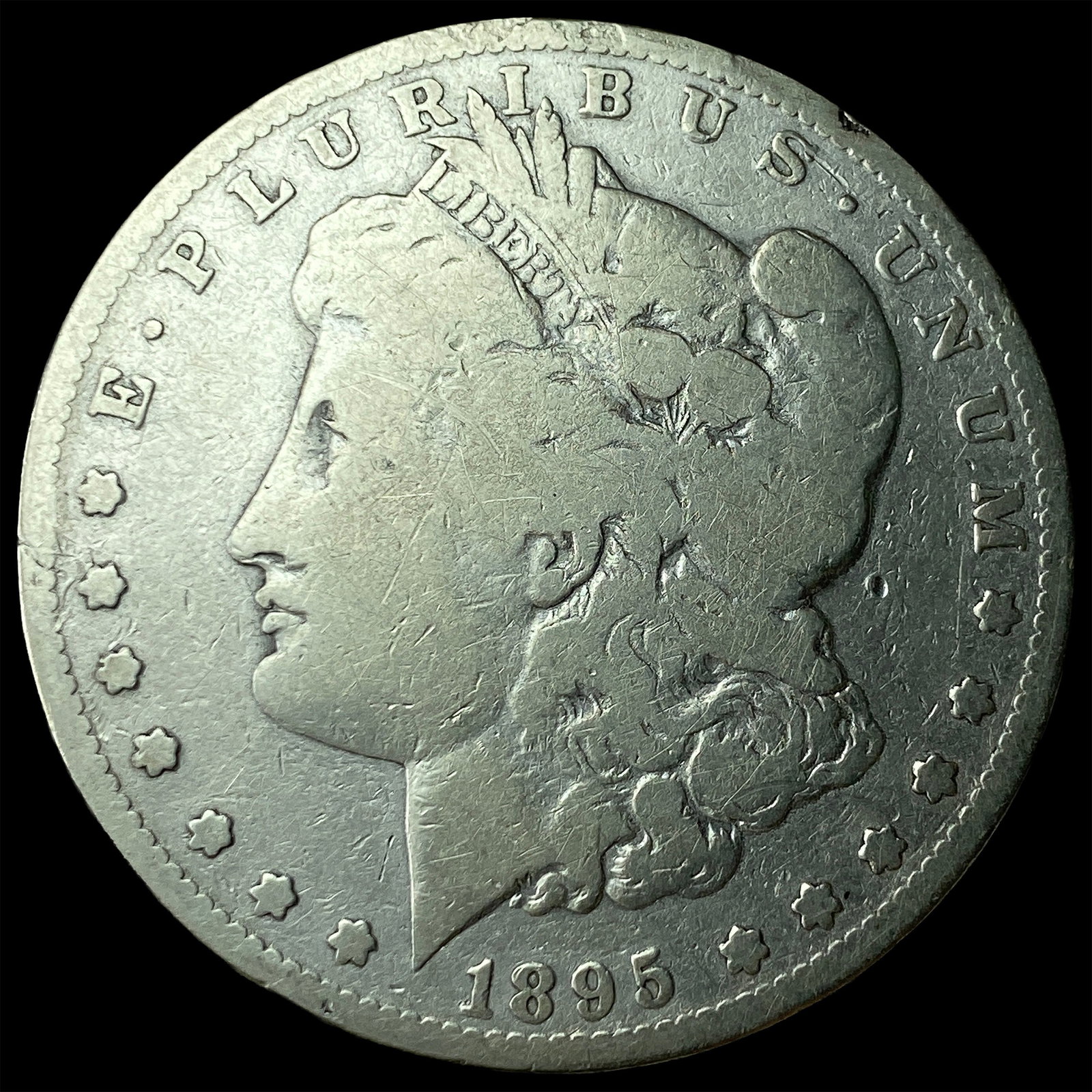 1895-S Silver Morgan Dollar NICELY CIRCULATED (1 of 2)