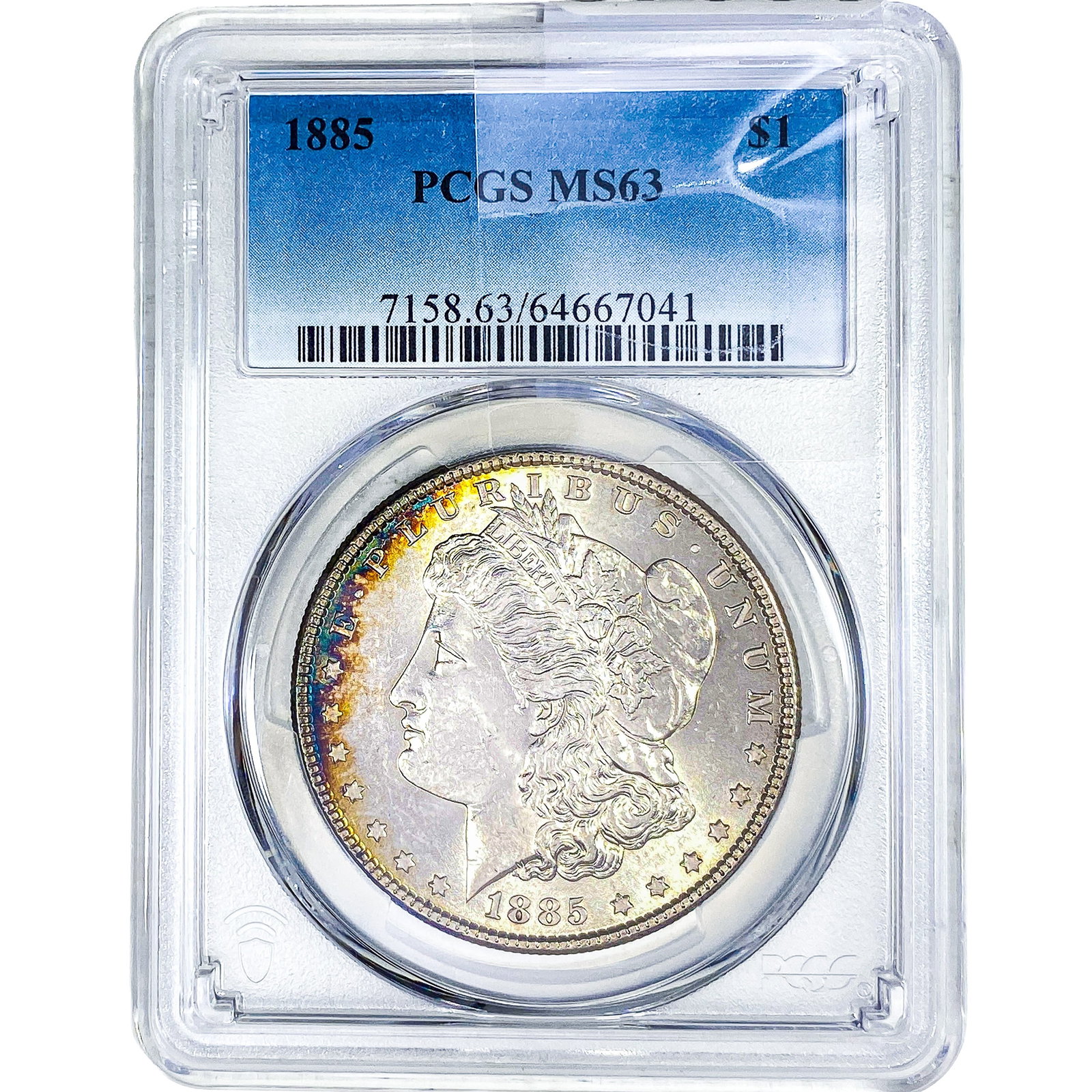 1885 Morgan Silver Dollar PCGS MS63: 1885 Morgan Silver Dollar PCGS MS63