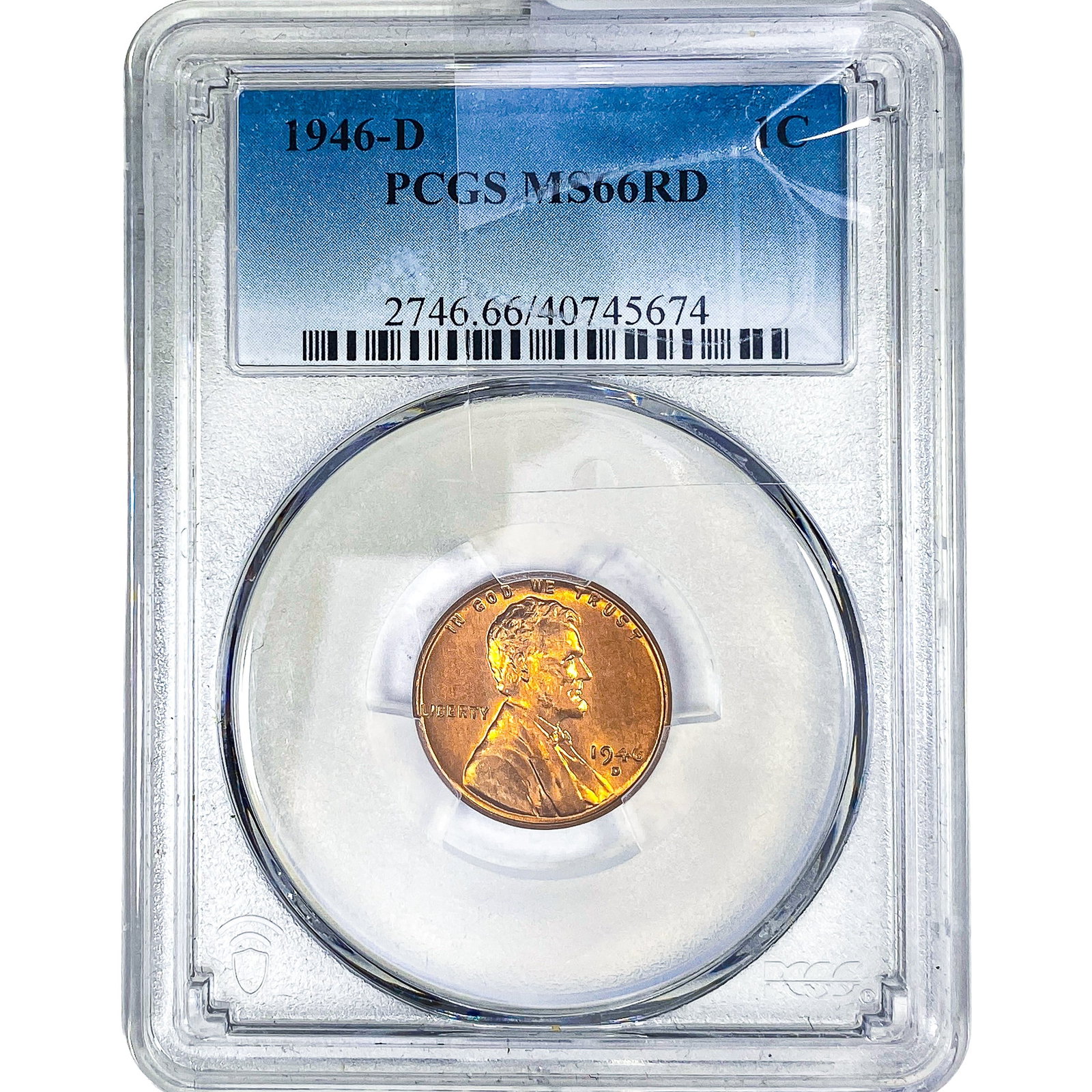 1946-D Wheat Cent PCGS MS66 RD (1 of 2)