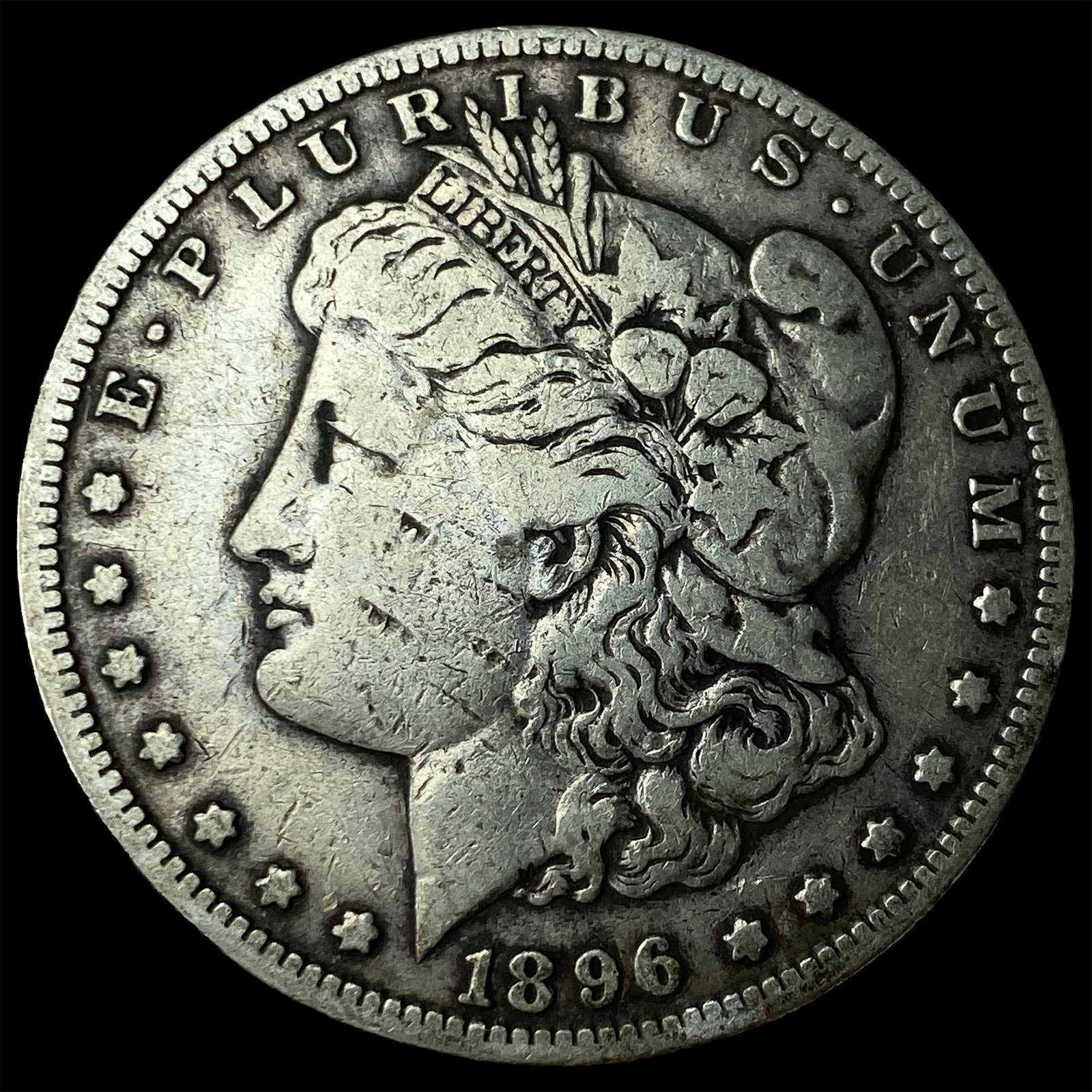 1896-S Silver Morgan Dollar LIGHTLY CIRCULATED: 1896-S Silver Morgan Dollar LIGHTLY CIRCULATED