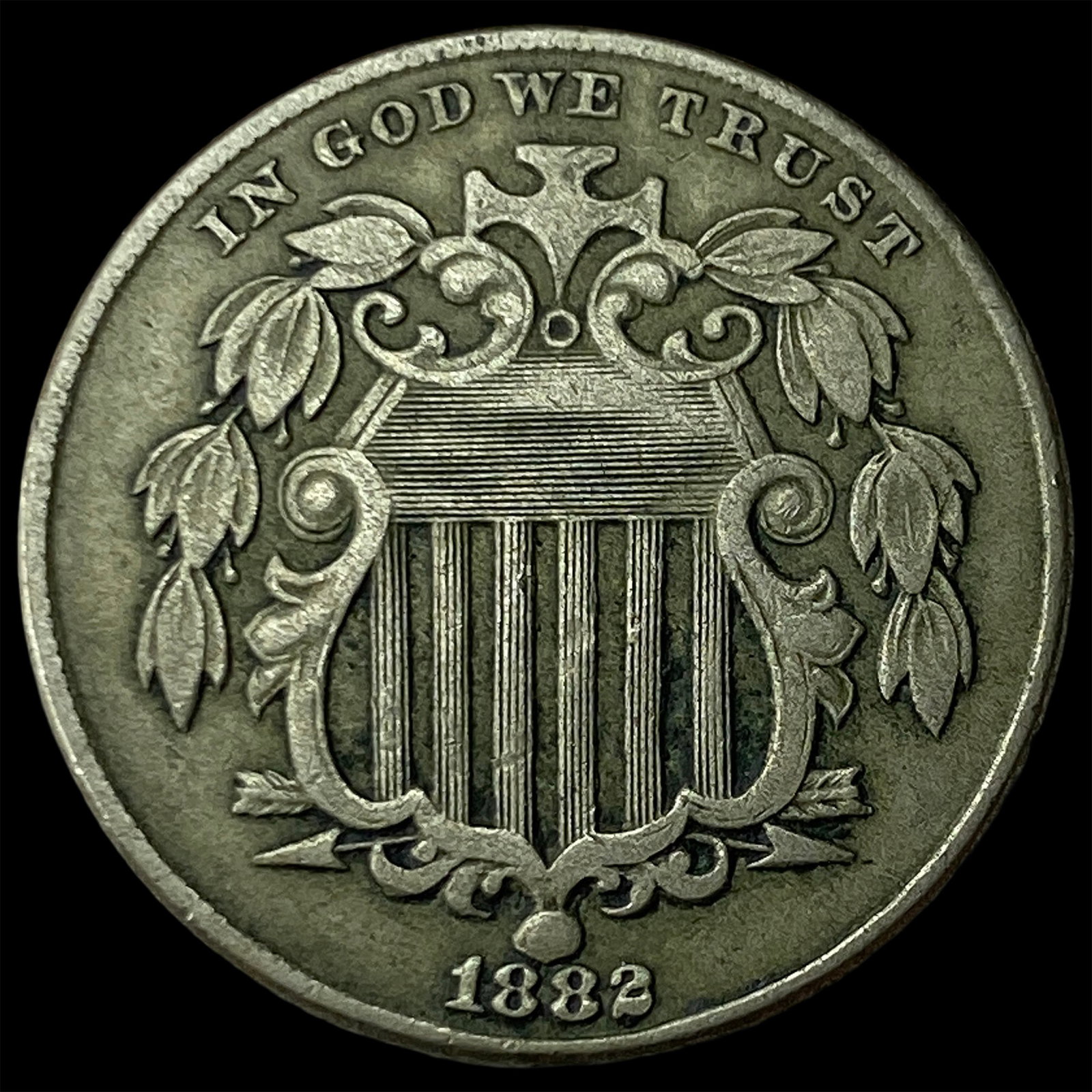 1882 Shield Nickel LIGHTLY CIRCULATED (1 of 2)