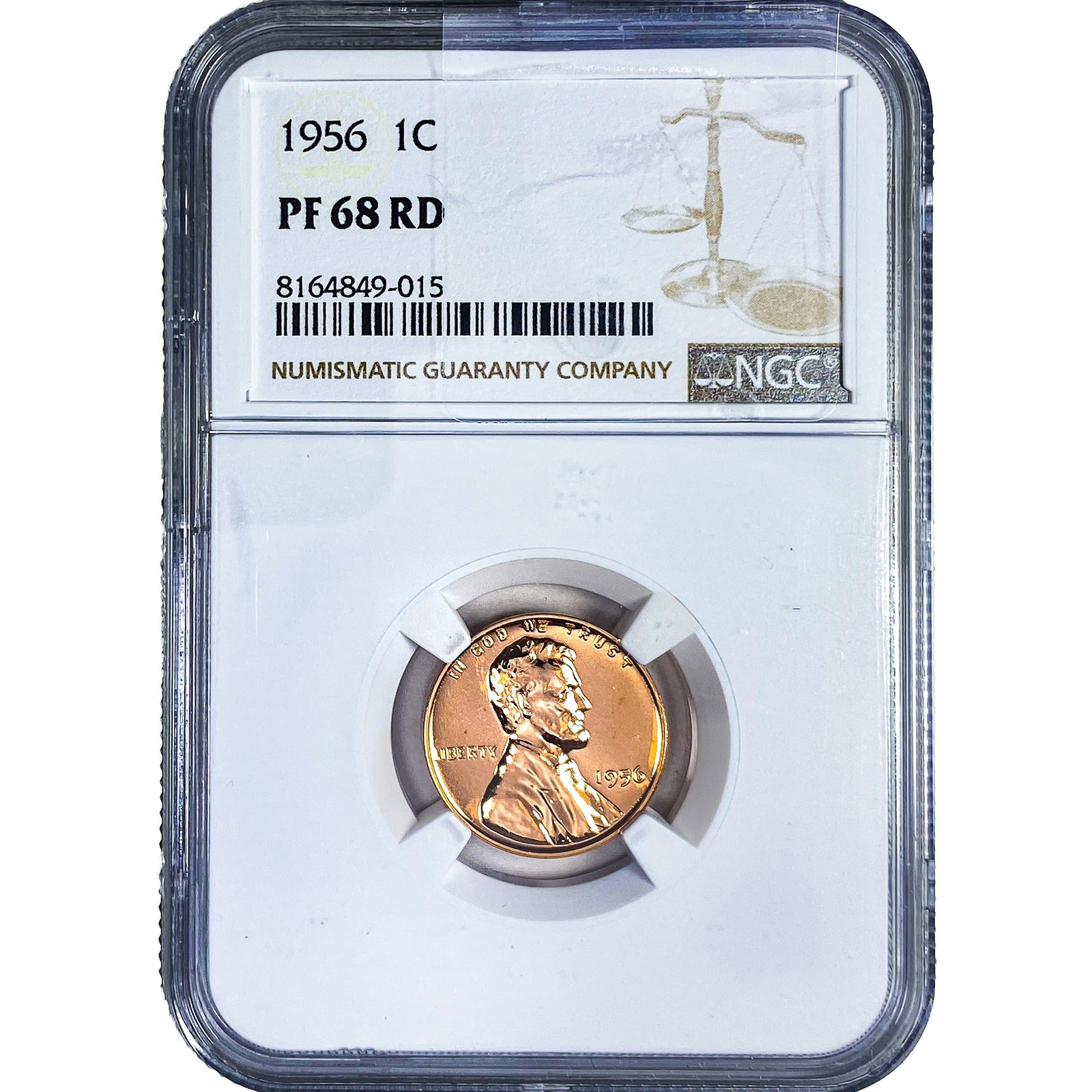 1956 Wheat Cent NGC PF68 RD (1 of 2)