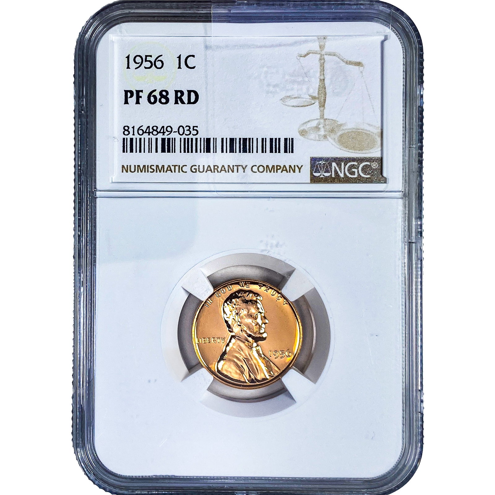 1956 Wheat Cent NGC PF68 RD (1 of 2)