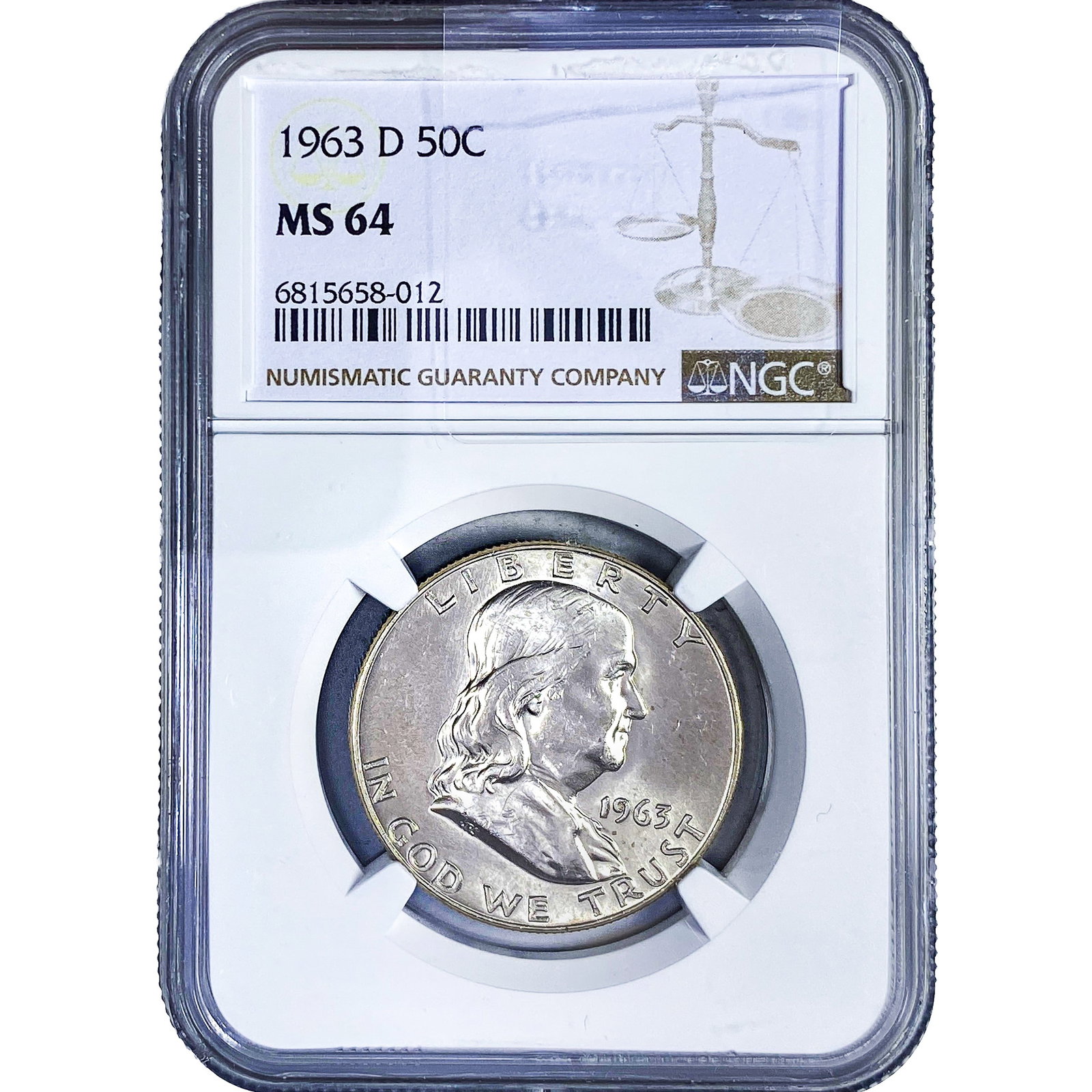 1963-D Franklin Half Dollar NGC MS64 (1 of 2)