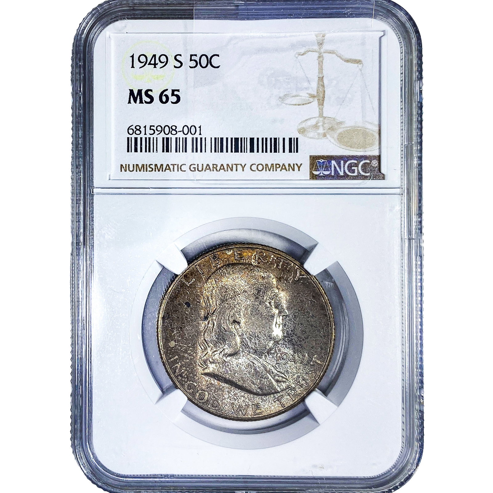 1949-S Franklin Half Dollar NGC MS65 (1 of 2)