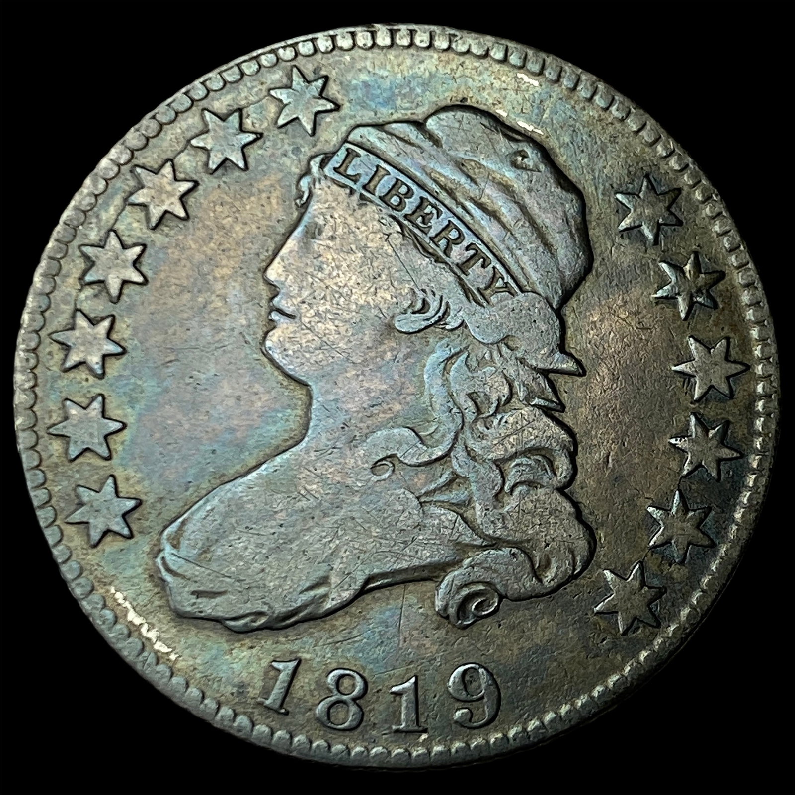 1819 Capped Bust Quarter ABOUT UNCIRCULATED (1 of 2)