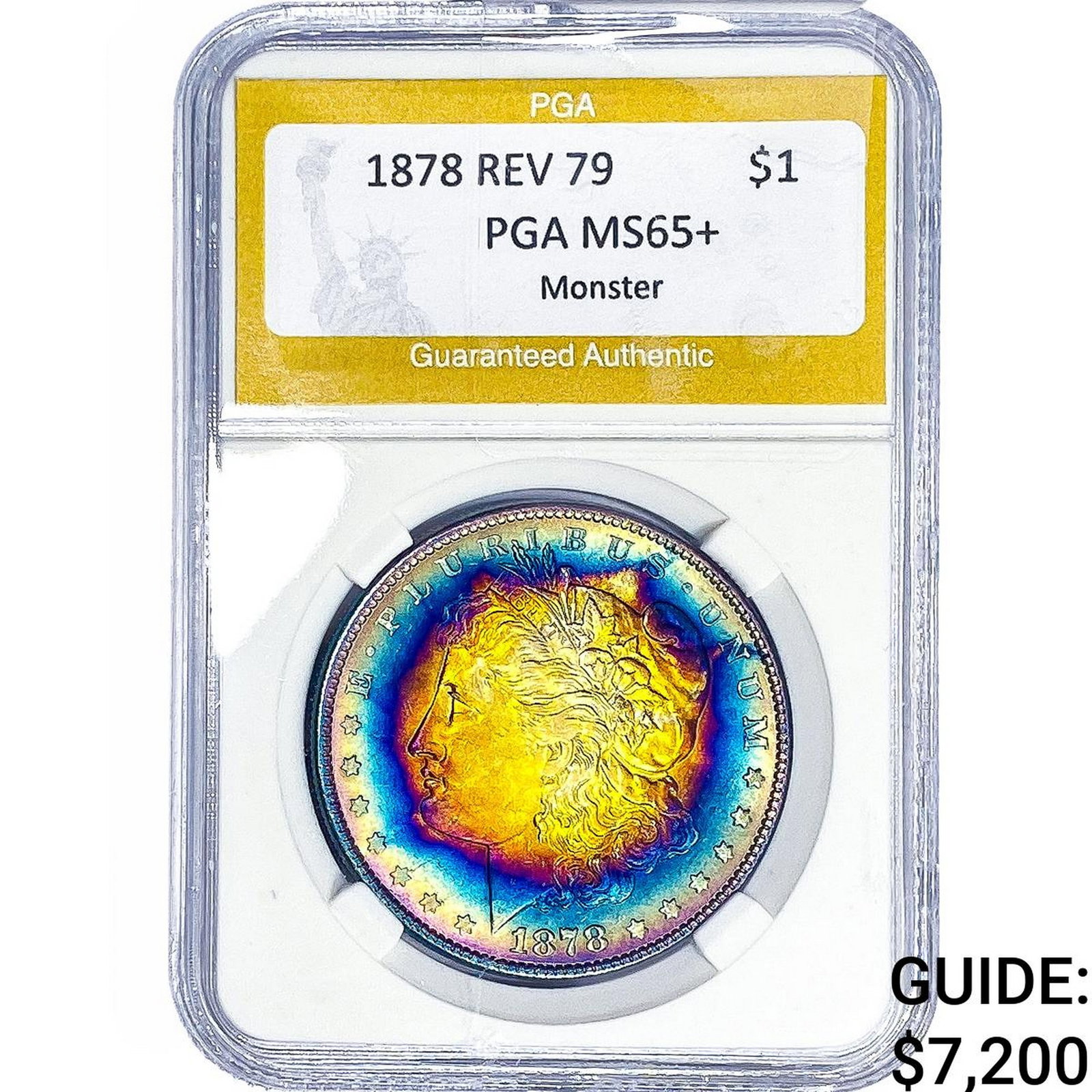 1878 Rev 79 Morgan Silver Dollar PGA MS65+ (1 of 2)