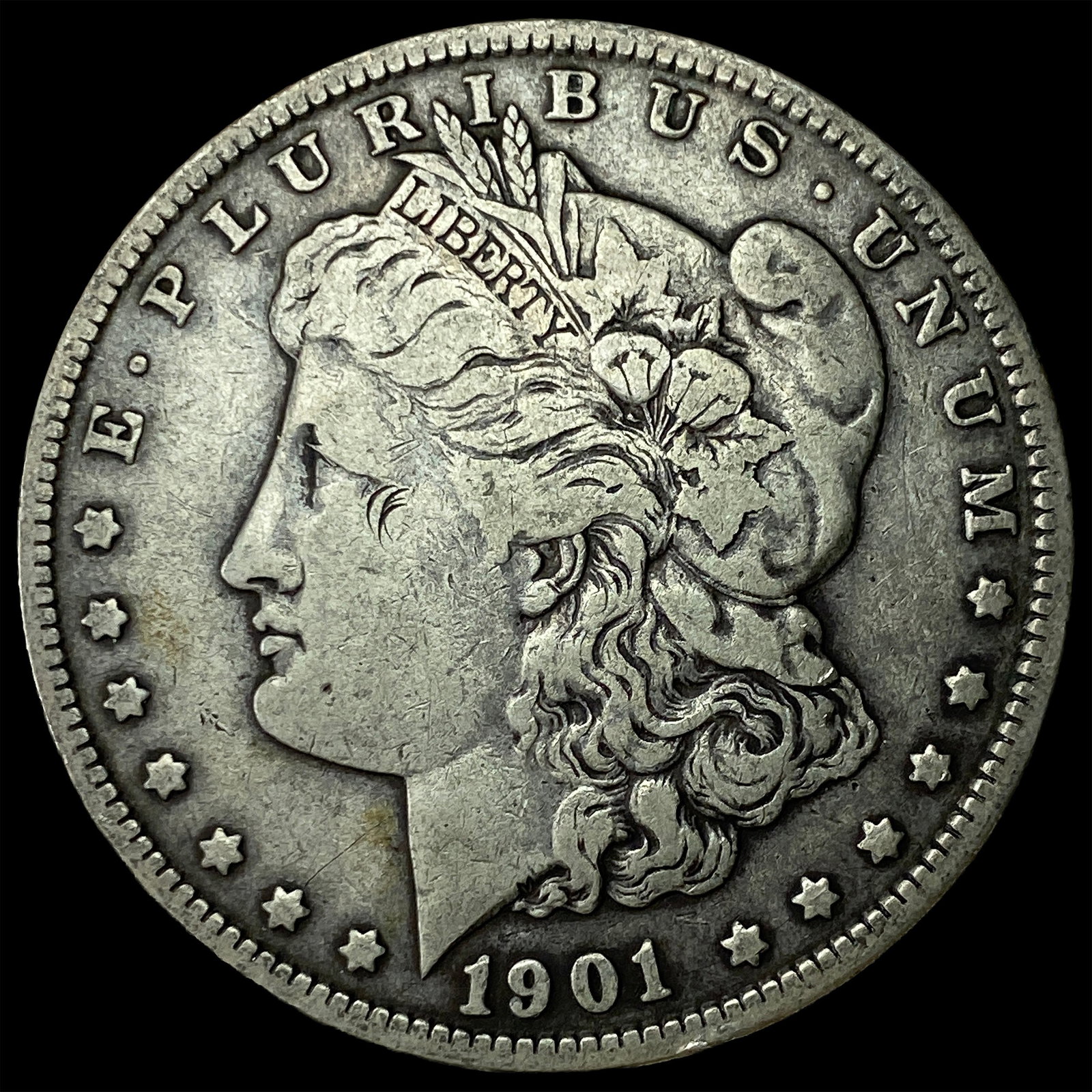 1901 Silver Morgan Dollar NEARLY UNCIRCULATED: 1901 Silver Morgan Dollar NEARLY UNCIRCULATED
