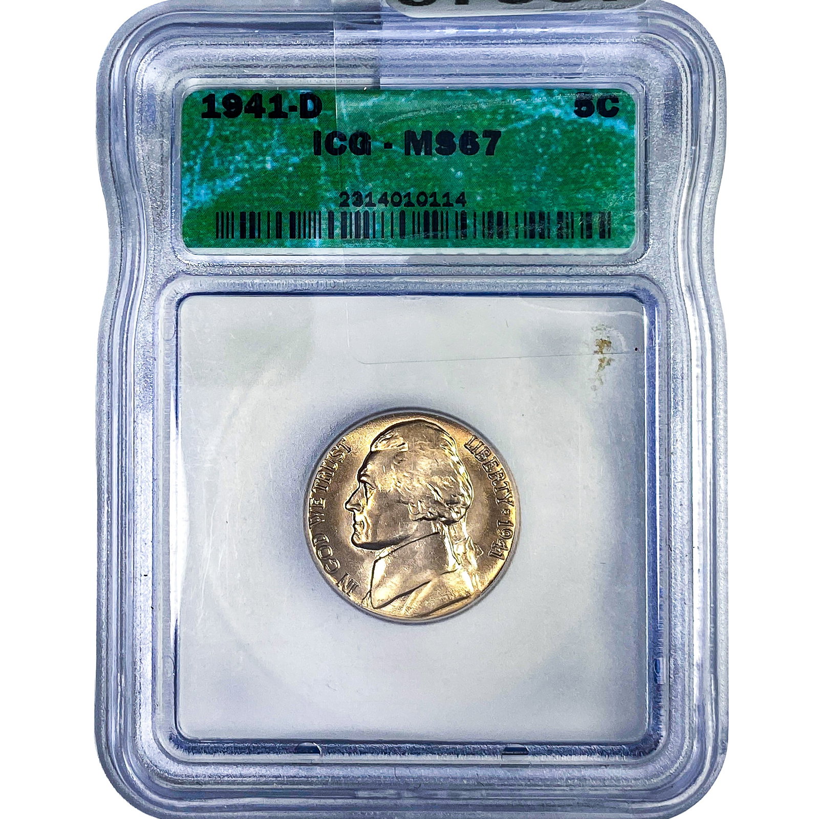 1941-D Jefferson Nickel ICG MS67 (1 of 2)