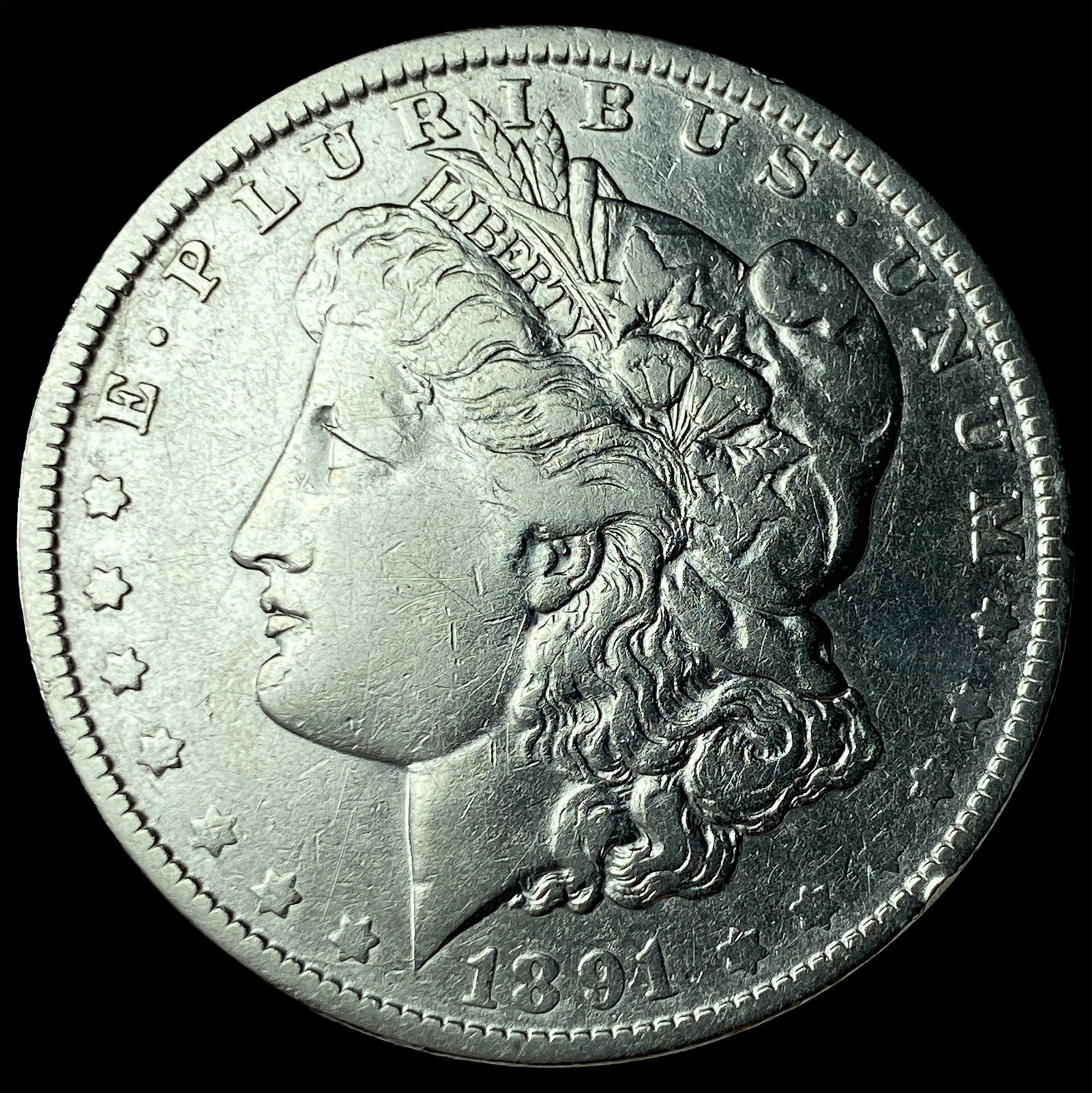 1891-O Silver Morgan Dollar NEARLY UNCIRCULATED: 1891-O Silver Morgan Dollar NEARLY UNCIRCULATED