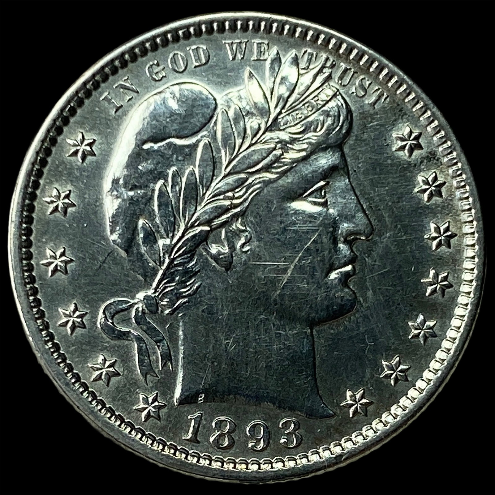1893 Barber Silver Quarter HIGH GRADE (1 of 2)