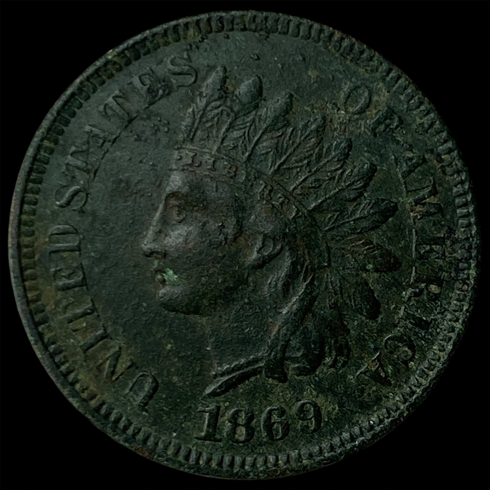 1869 Indian Head Cent HIGH GRADE (1 of 2)
