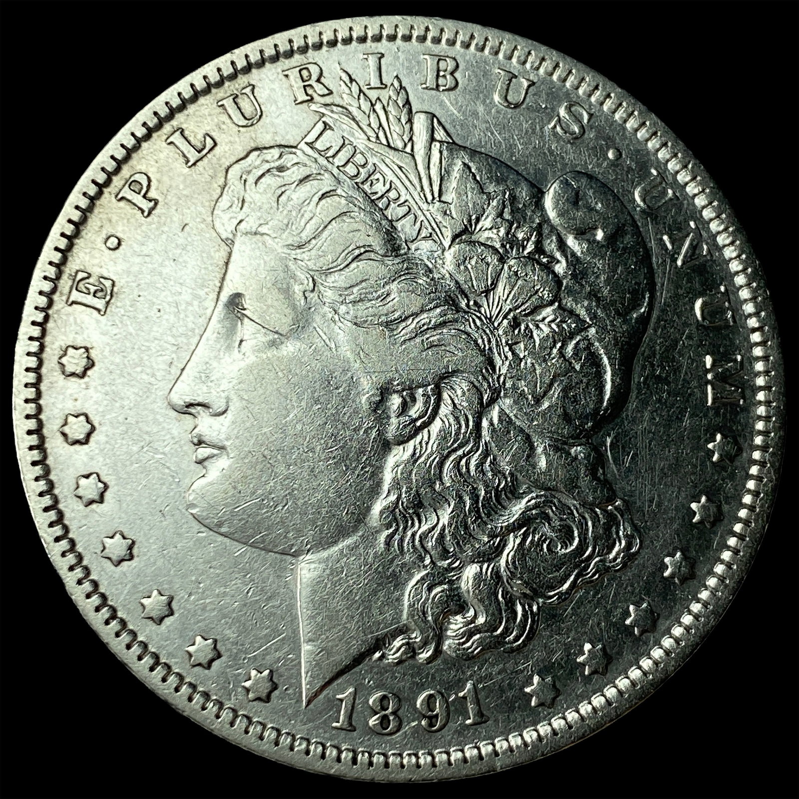 1891-O Morgan Silver Dollar CLOSELY UNCIRCULATED: 1891-O Morgan Silver Dollar CLOSELY UNCIRCULATED