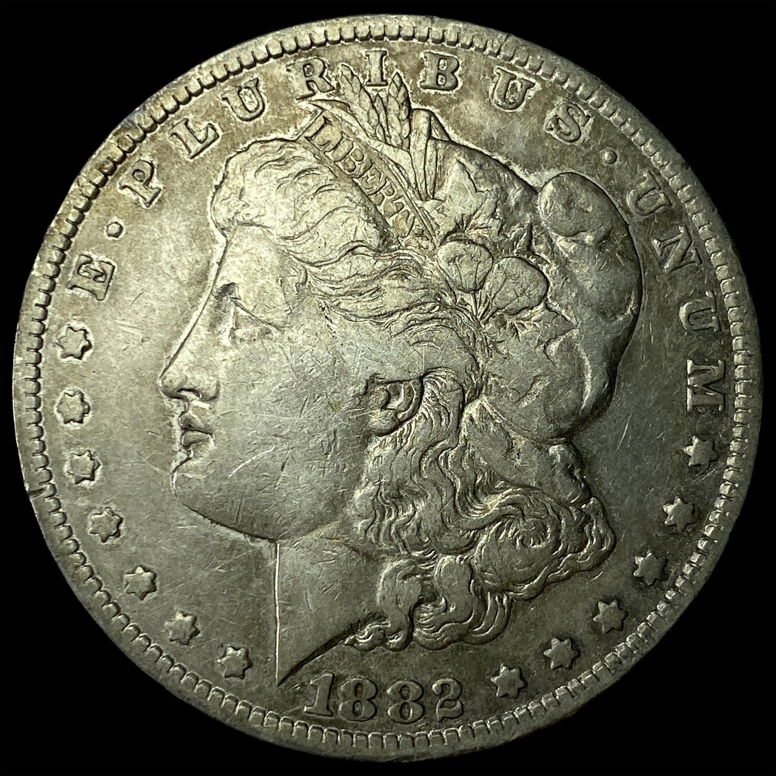 1882-CC Silver Morgan Dollar LIGHTLY CIRCULATED: 1882-CC Silver Morgan Dollar LIGHTLY CIRCULATED