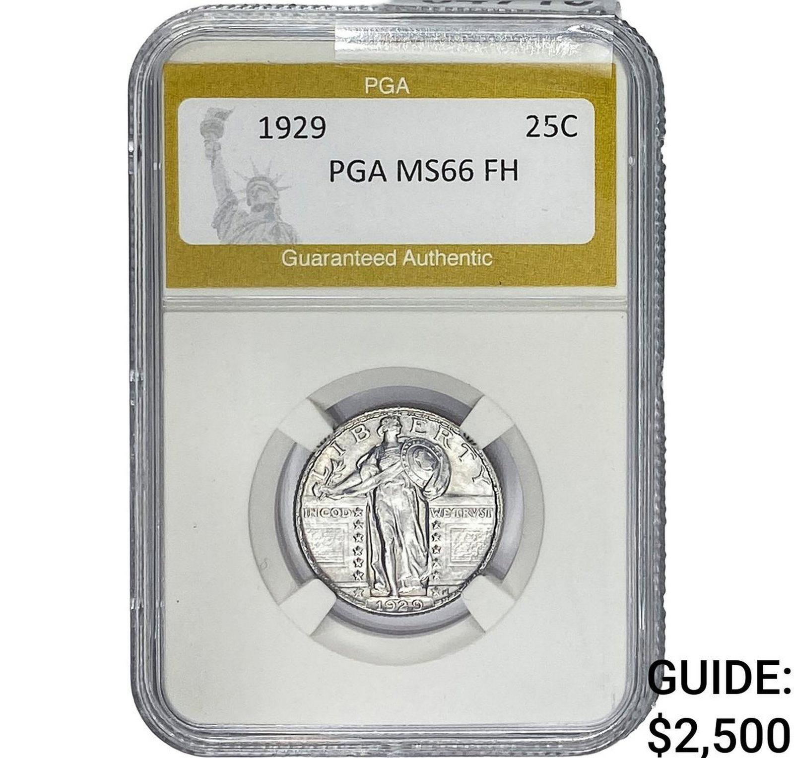 1929 Standing Liberty Quarter PGA MS66 FH (1 of 2)