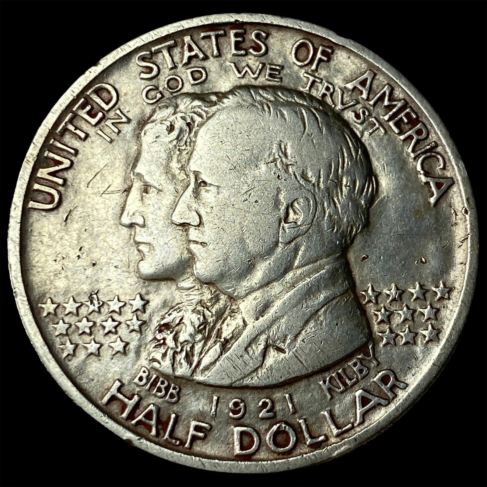 1921 Silver Alabama Half Dollar CLOSELY UNCIRCULATED: 1921 Silver Alabama Half Dollar CLOSELY UNCIRCULATED