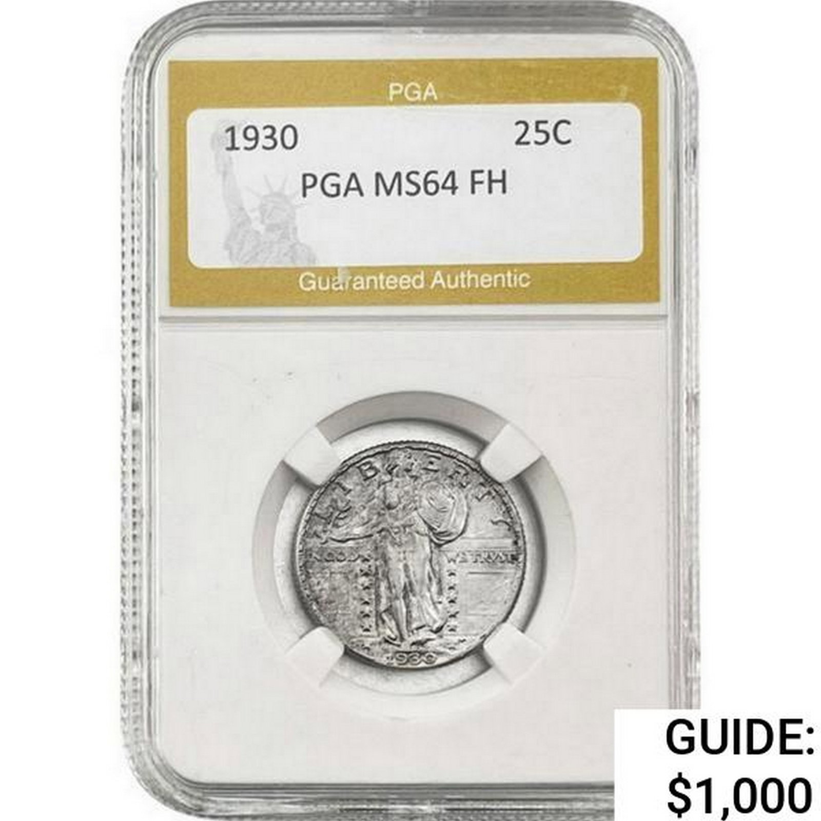 1930 Standing Liberty Quarter PGA MS64 FH (1 of 2)