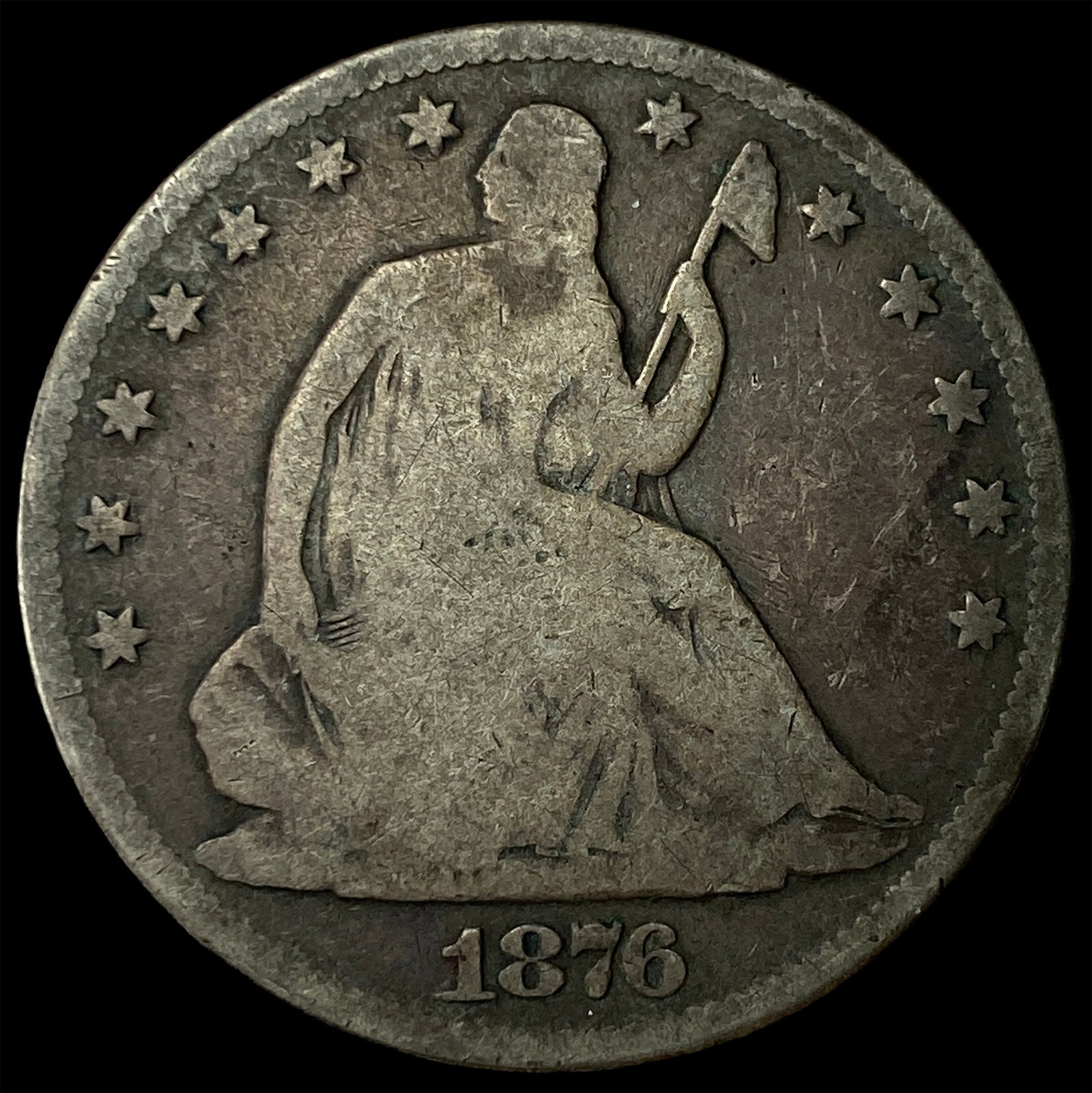 1876 Seated Liberty Half Dollar UNCIRCULATED: 1876 Seated Liberty Half Dollar UNCIRCULATED