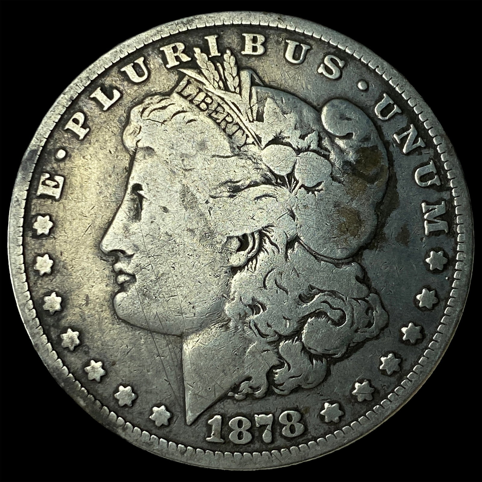 1878 8tf Silver Morgan Dollar LIGHTLY CIRCULATED: 1878 8tf Silver Morgan Dollar LIGHTLY CIRCULATED