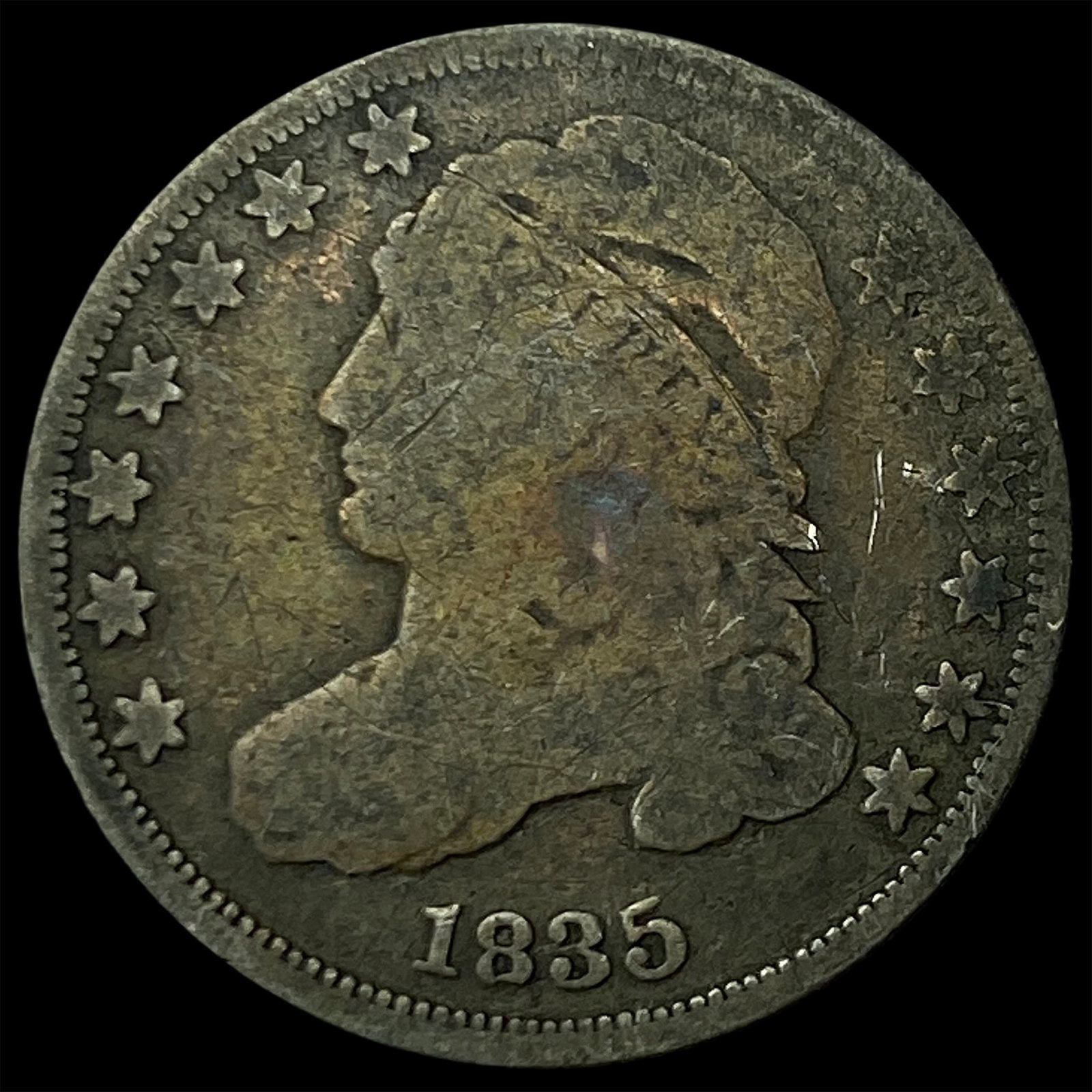 1835 Capped Bust Dime NICELY CIRCULATED (1 of 2)