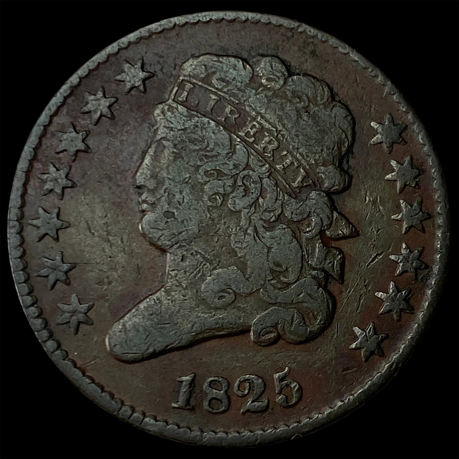 1825 Classic Head Half Cent LIGHTLY CIRCULATED (1 of 2)