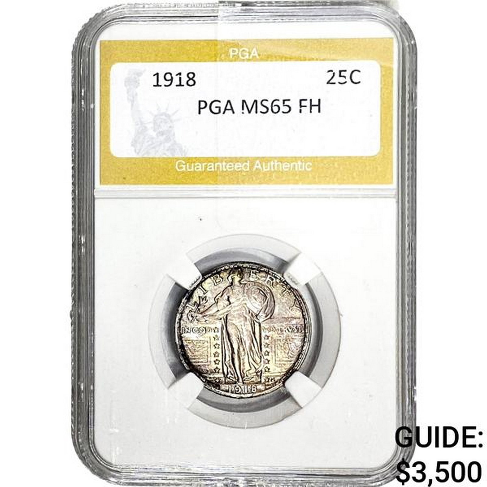 1918 Standing Liberty Quarter PGA MS65 FH (1 of 2)