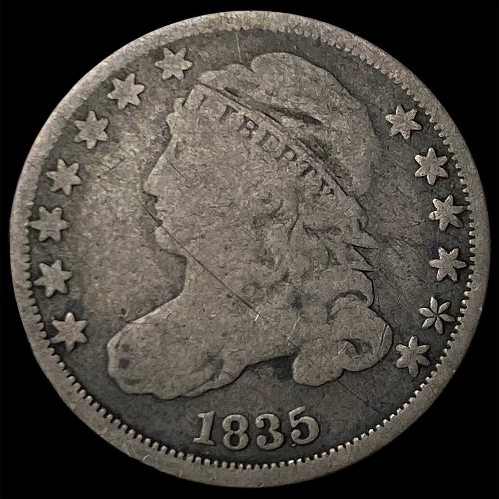 1835 Silver Capped Bust Dime LIGHTLY CIRCULATED (1 of 2)