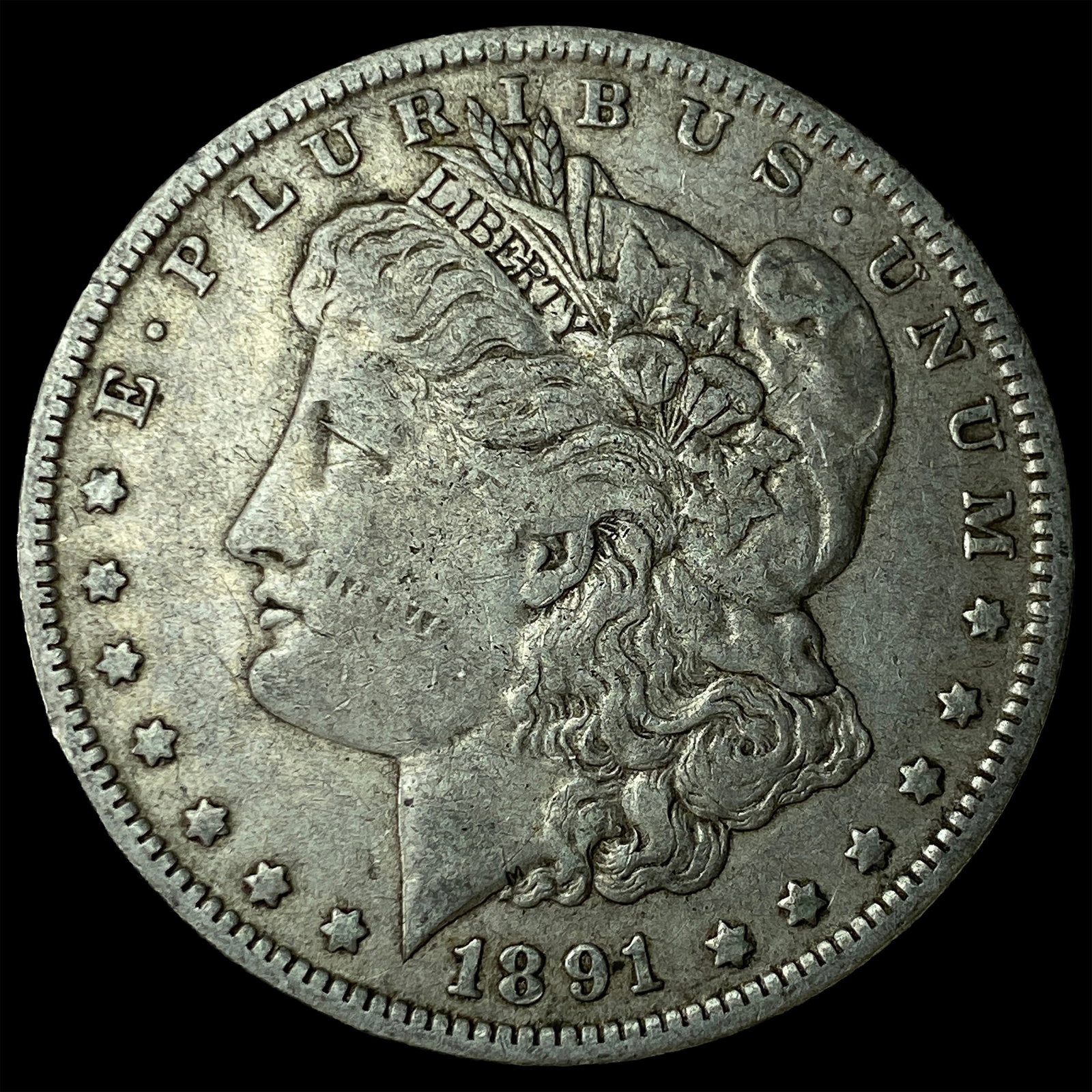 1891-O Silver Morgan Dollar NEARLY UNCIRCULATED: 1891-O Silver Morgan Dollar NEARLY UNCIRCULATED