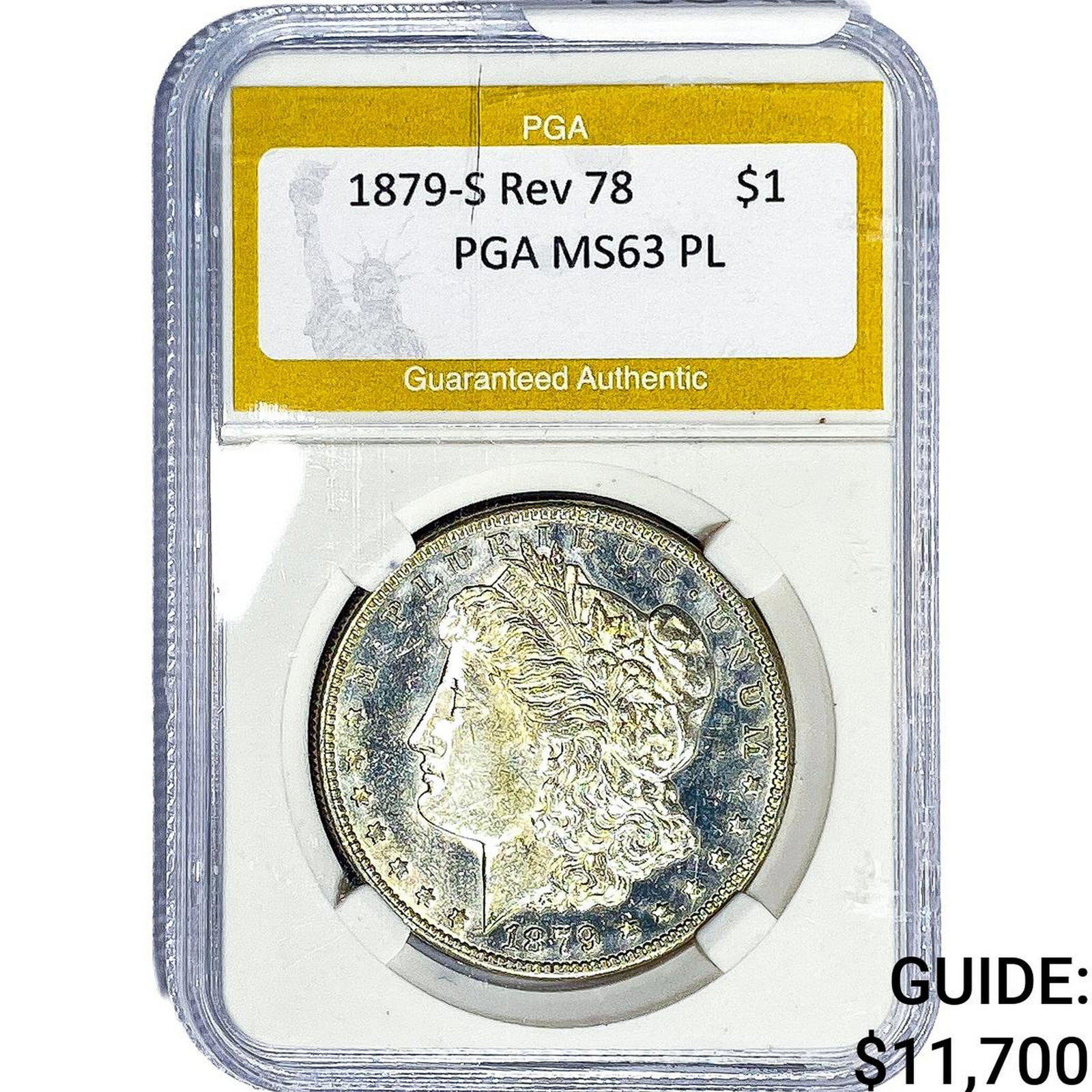 1879-S REV 78 Morgan Silver Dollar PGA MS63 PL (1 of 2)