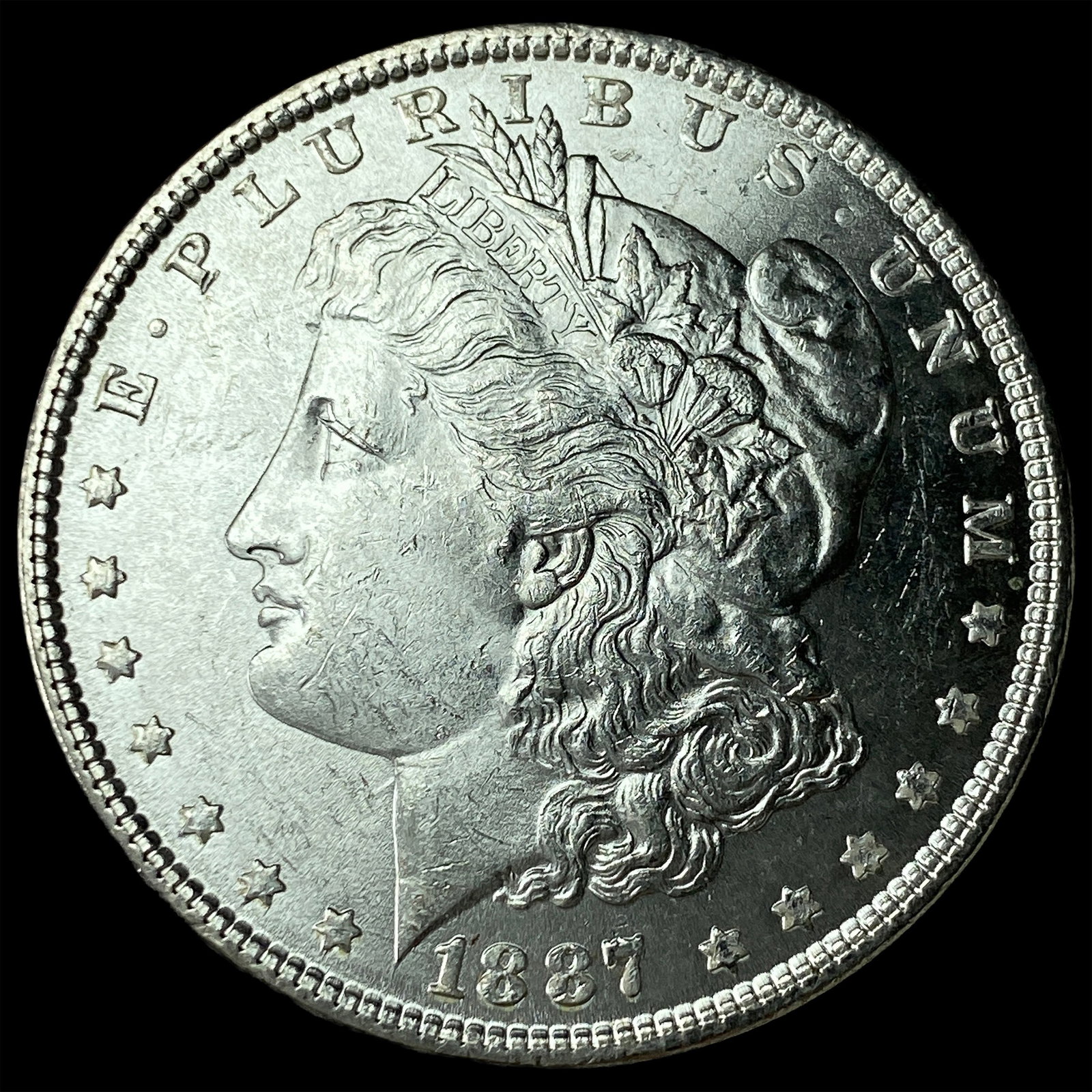 1887 Silver Morgan Dollar CHOICE BU: 1887 Silver Morgan Dollar CHOICE BU