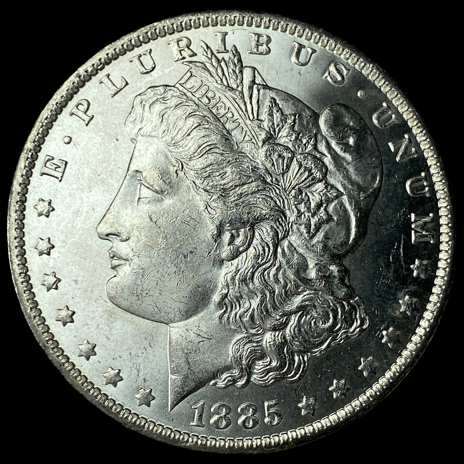 1885-O Silver Morgan Dollar CHOICE BU (1 of 2)