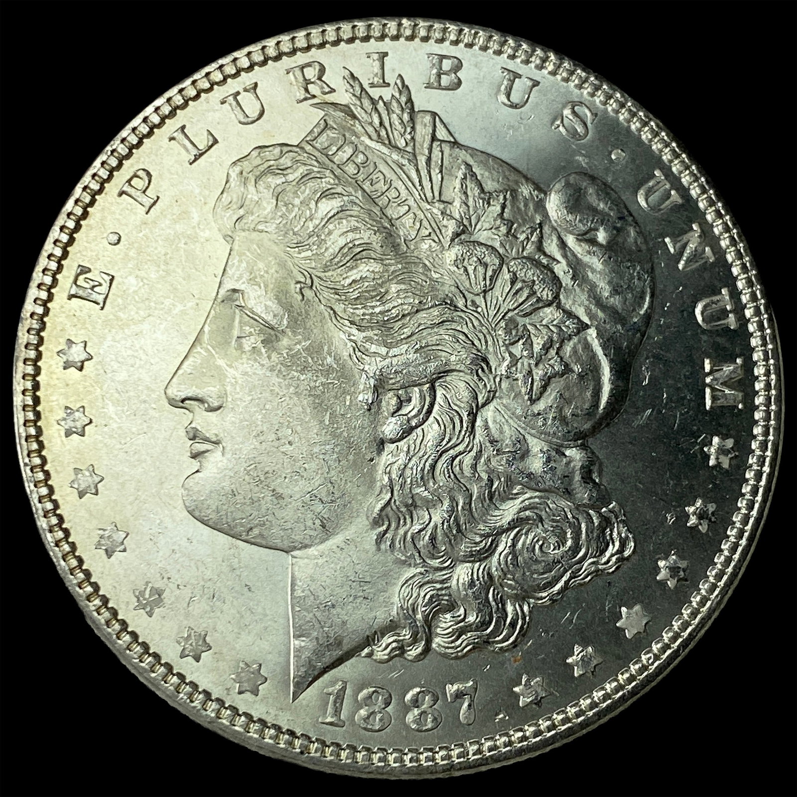 1887 Morgan Silver Dollar CHOICE BU: 1887 Morgan Silver Dollar CHOICE BU