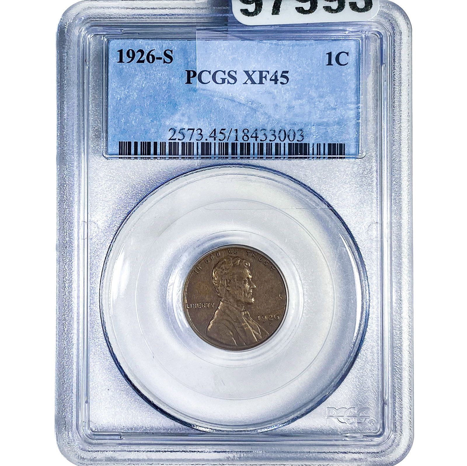1926-S Wheat Cent PCGS XF45 (1 of 2)