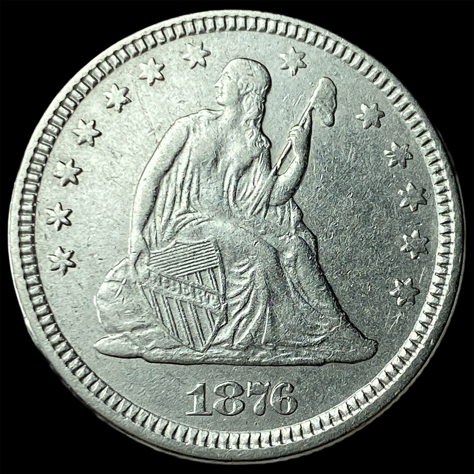 1876 Seated Liberty Quarter UNCIRCULATED: 1876 Seated Liberty Quarter UNCIRCULATED
